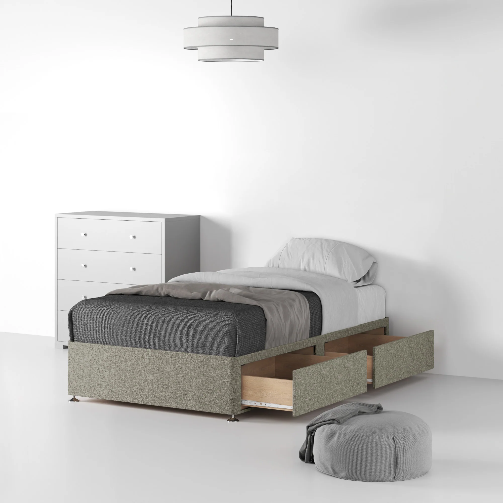 Farrow Linen Divan Bed Base - Image 25