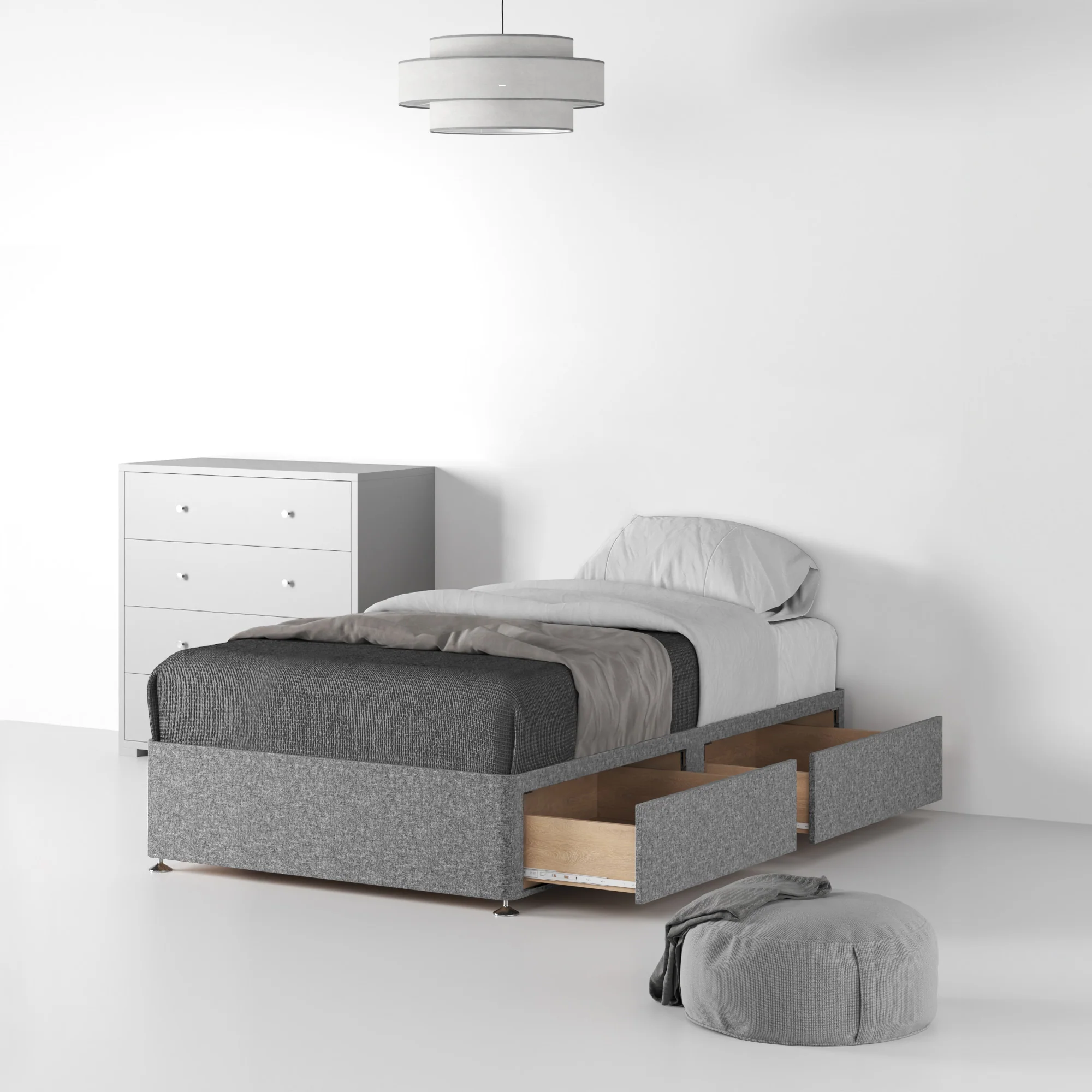 Farrow Linen Divan Bed Base - Image 27