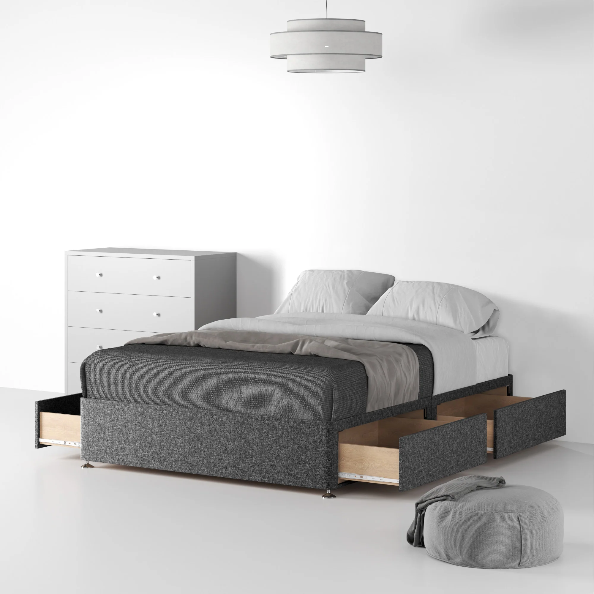 Farrow Linen Divan Bed Base - Image 29