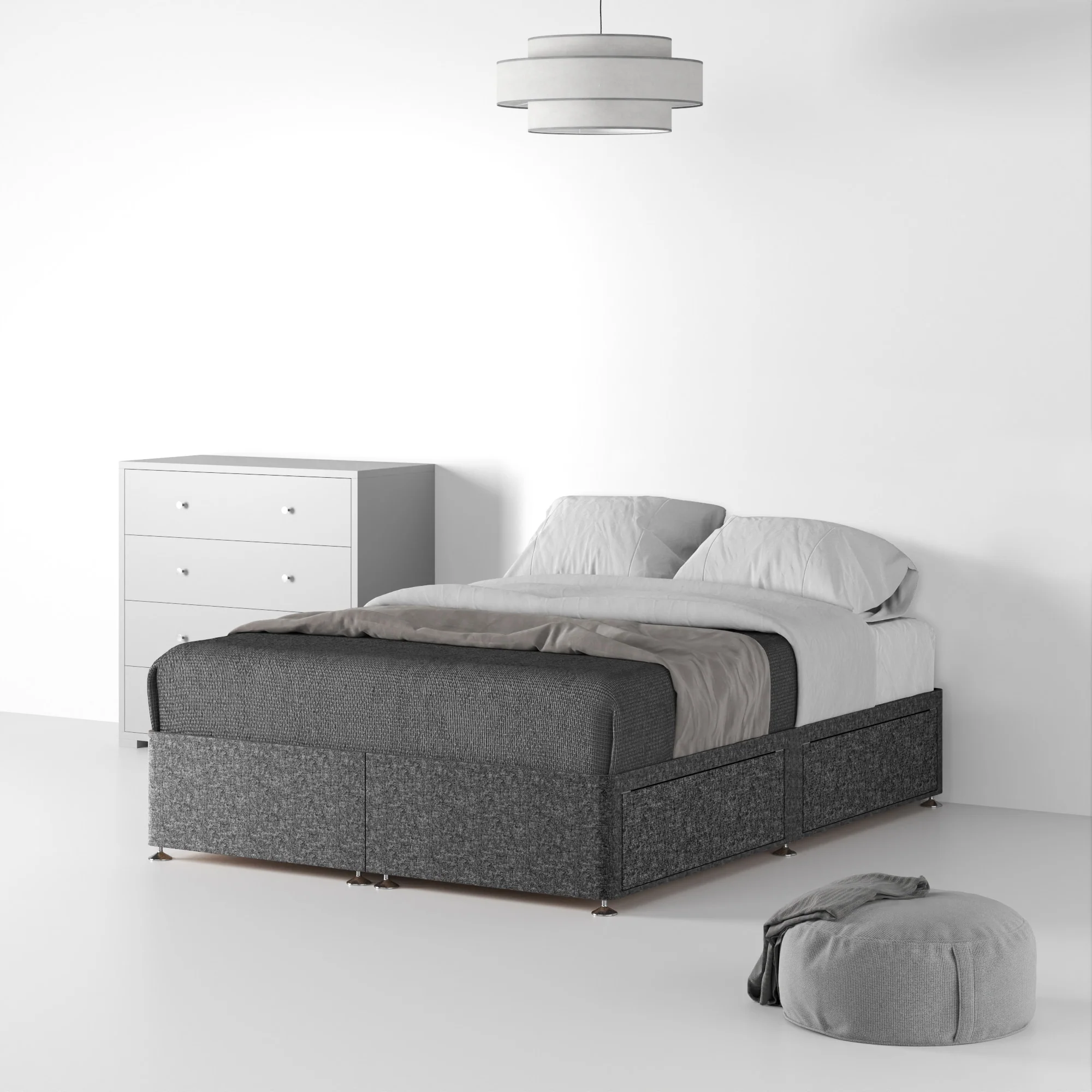 Farrow Linen Divan Bed Base - Image 34