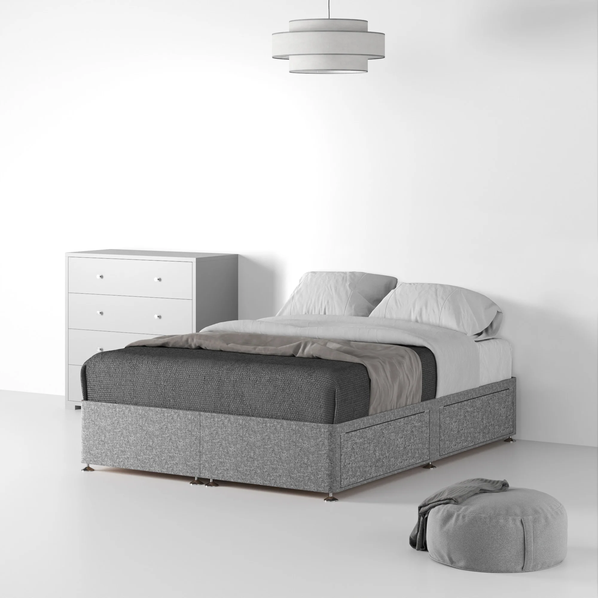 Farrow Linen Divan Bed Base - Image 38