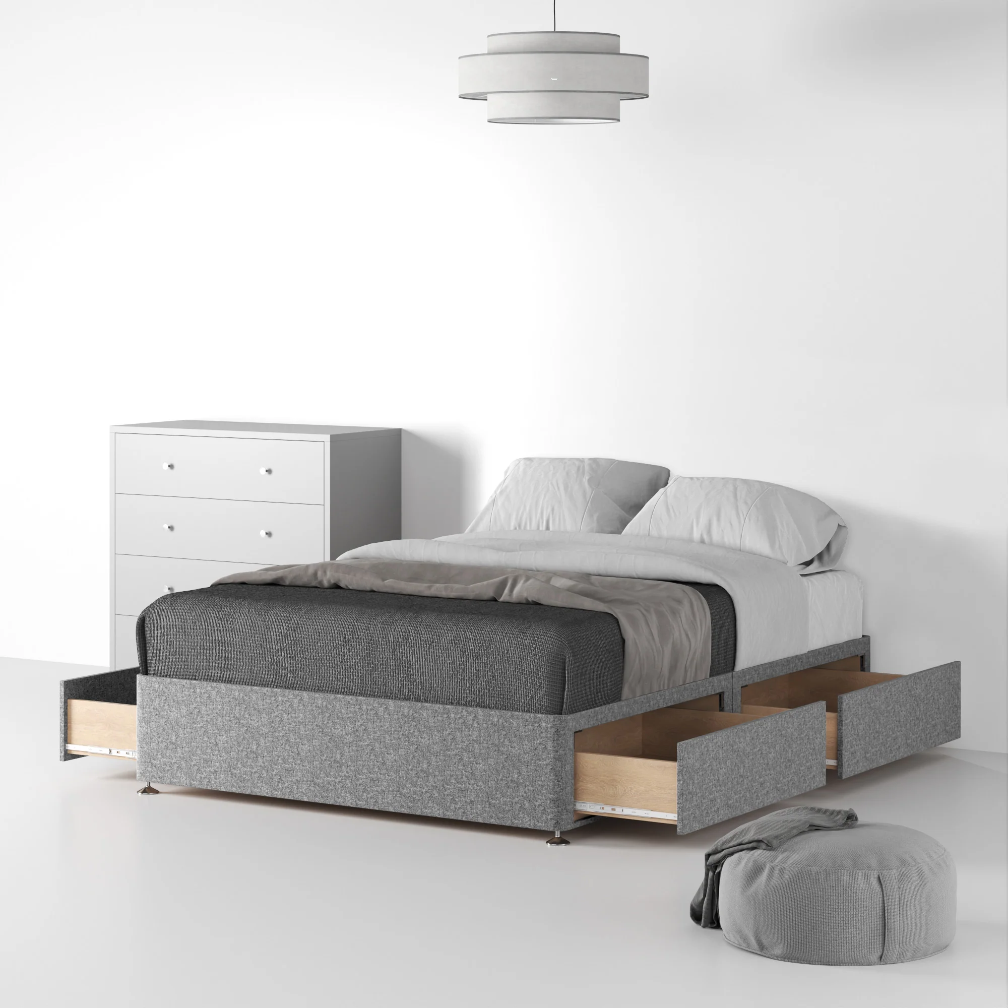 Farrow Linen Divan Bed Base - Image 39