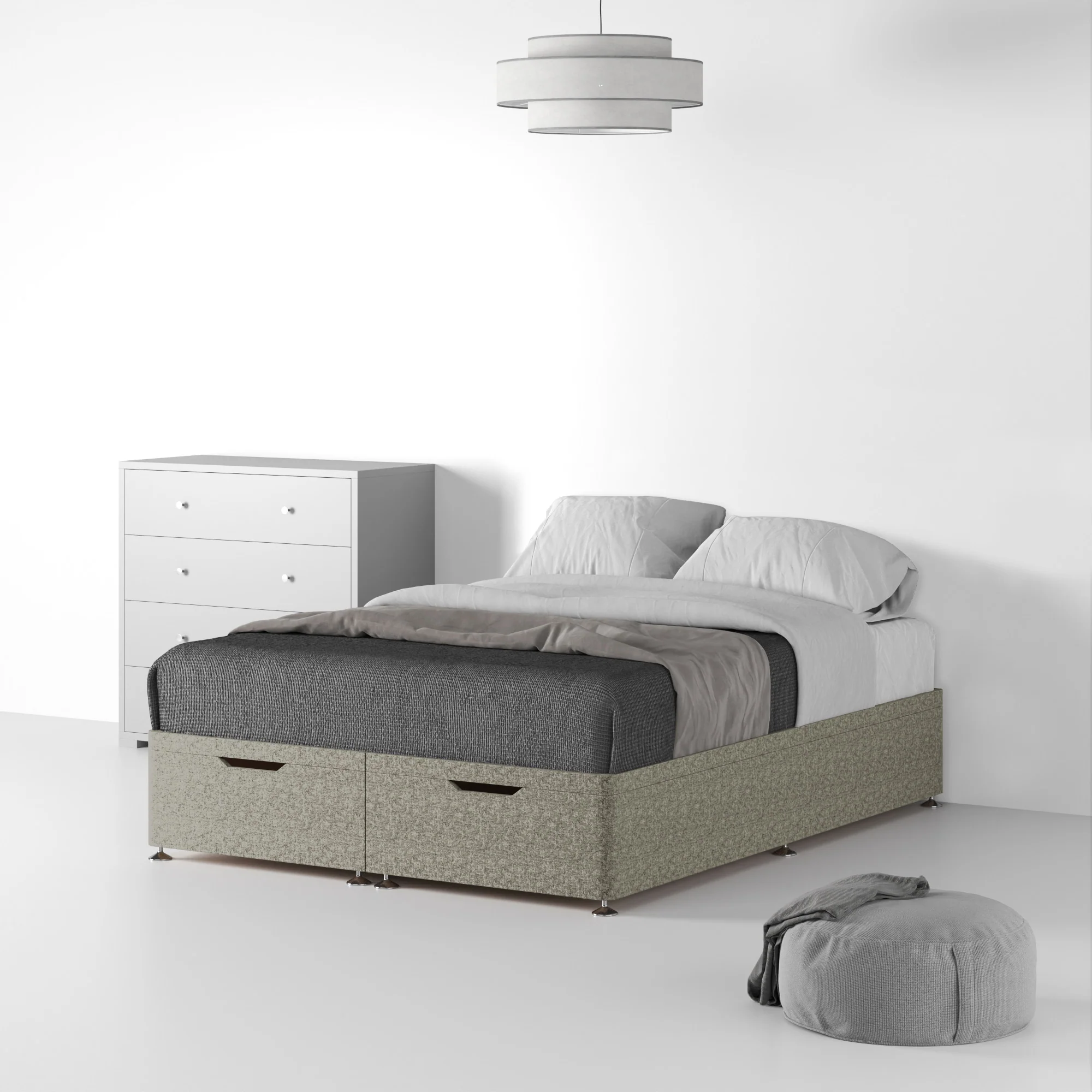 Farrow Linen Divan Bed Base - Image 48