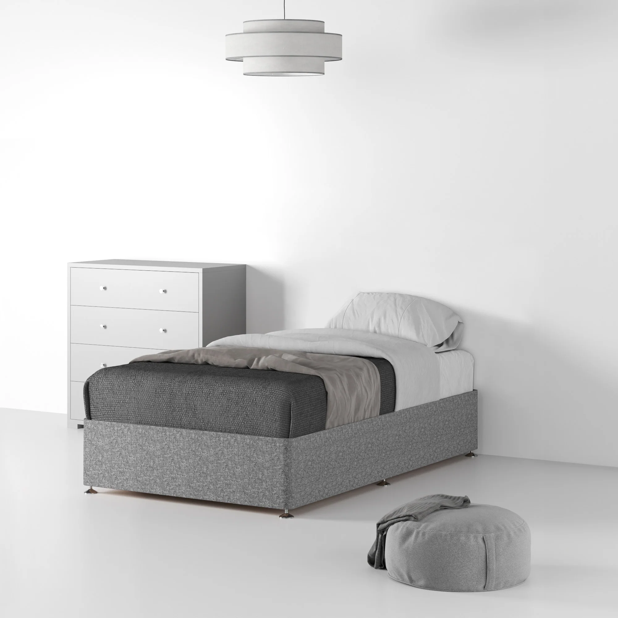 Farrow Linen Divan Bed Base - Image 7