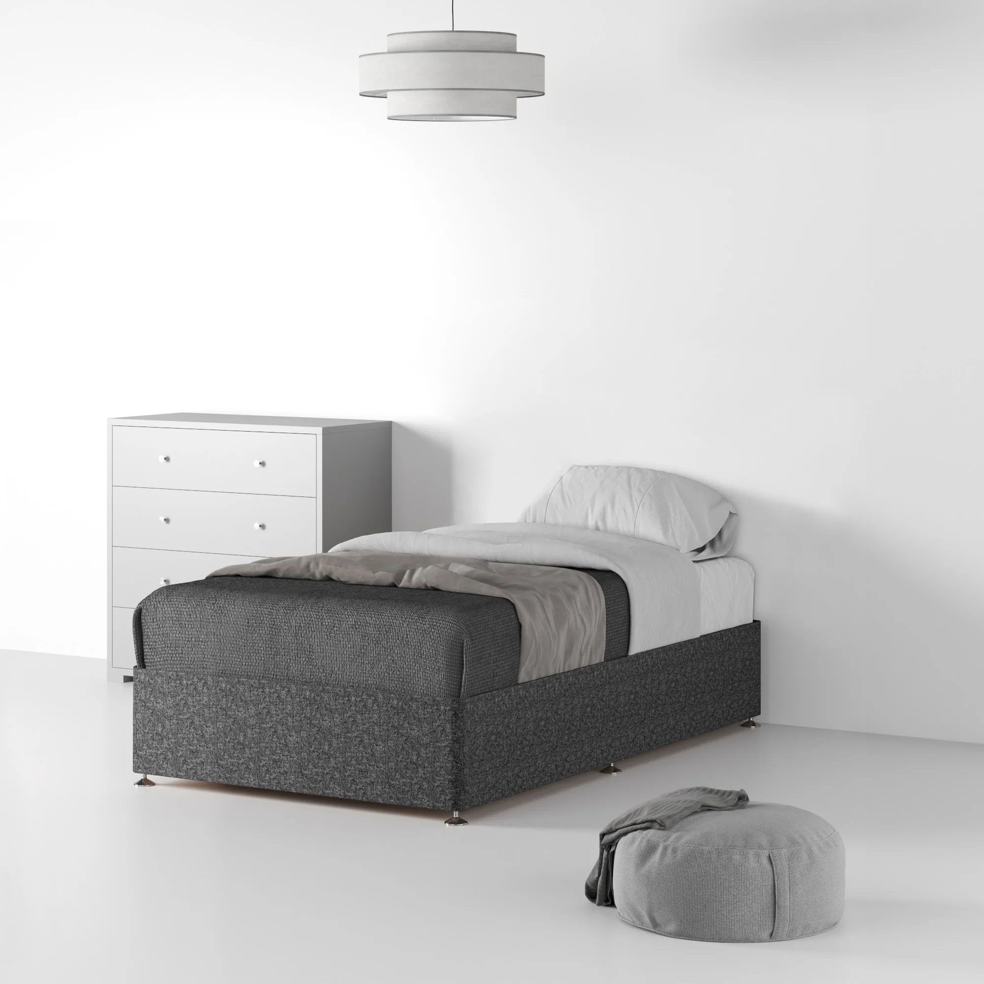Farrow Linen Divan Bed Base - Image 8