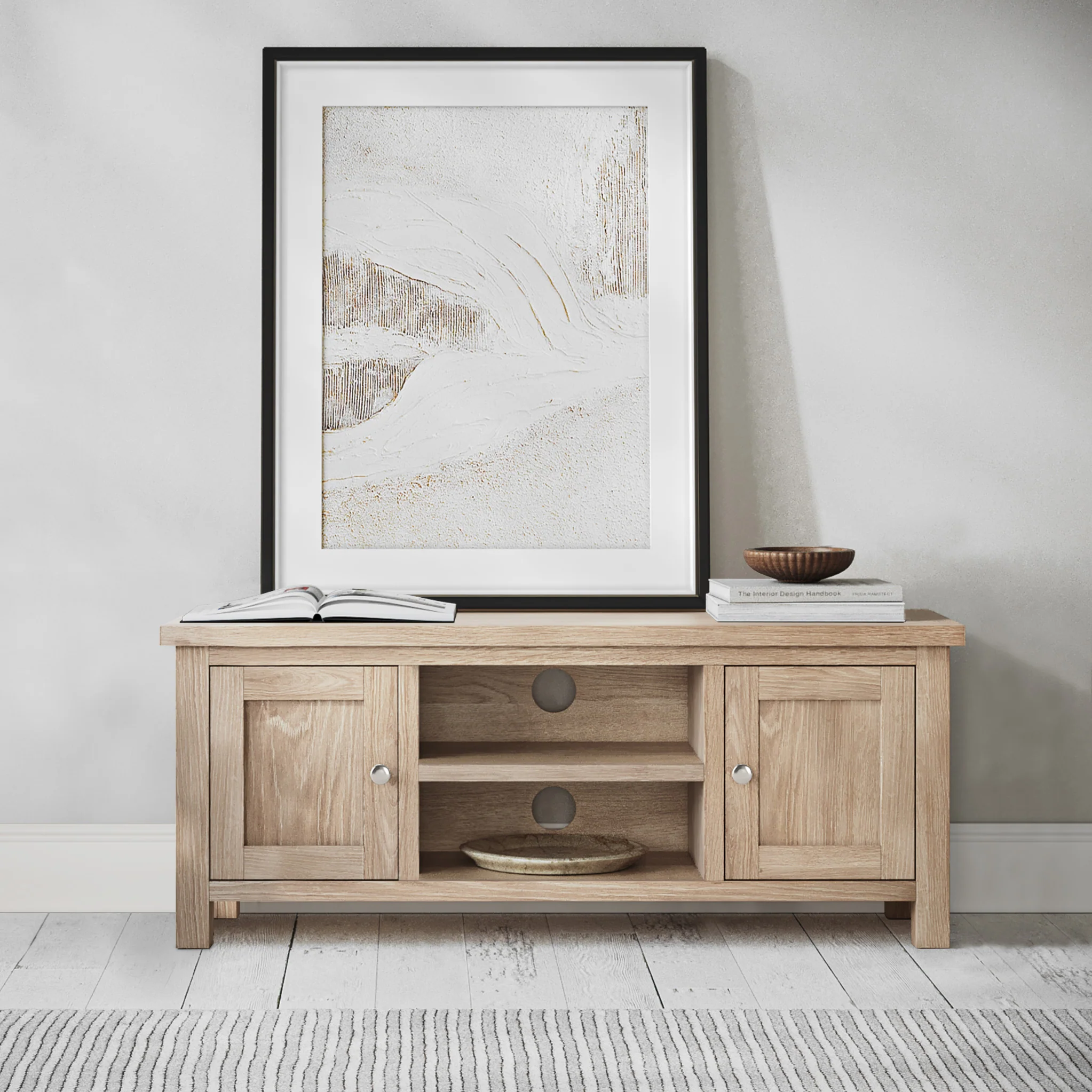 Farro Washed Oak 120cm TV Stand - Image 2
