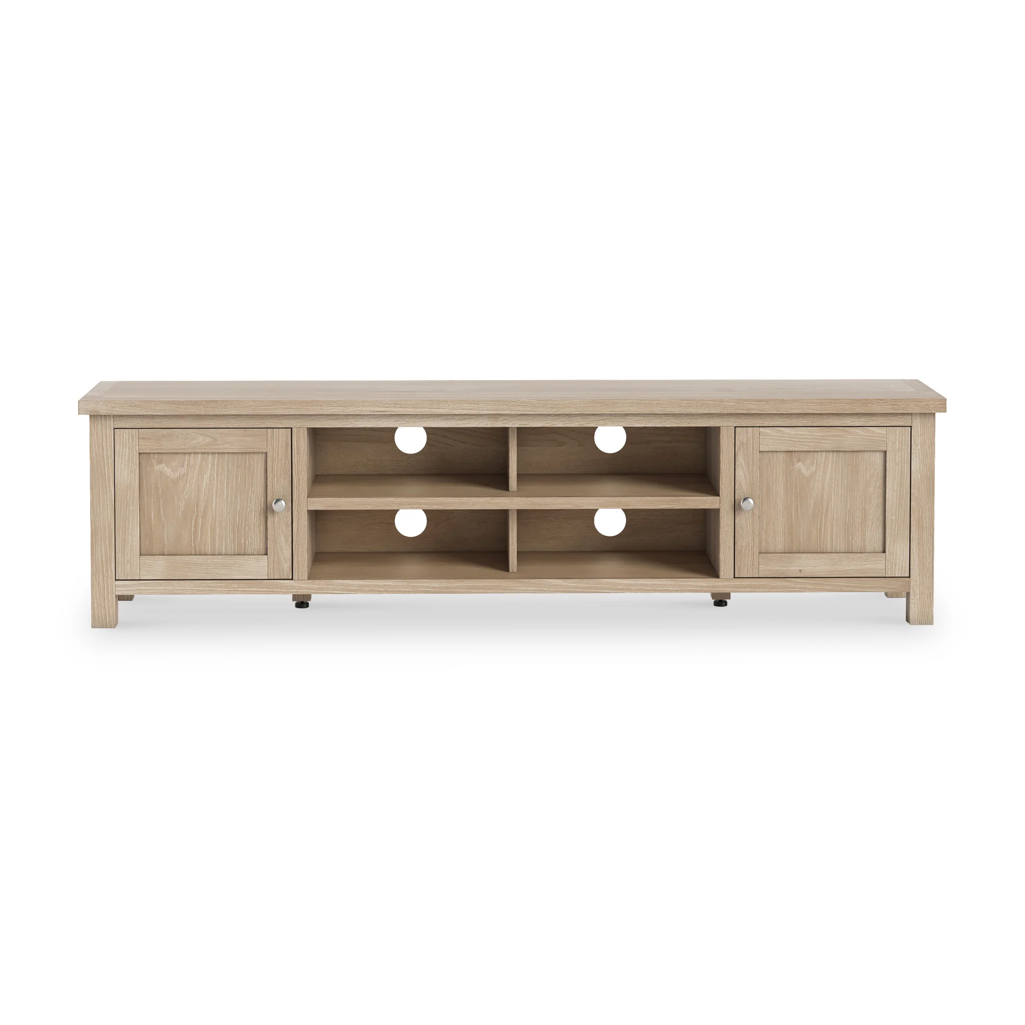 Farro Washed Oak 180cm Extra Wide TV Stand - Image 3