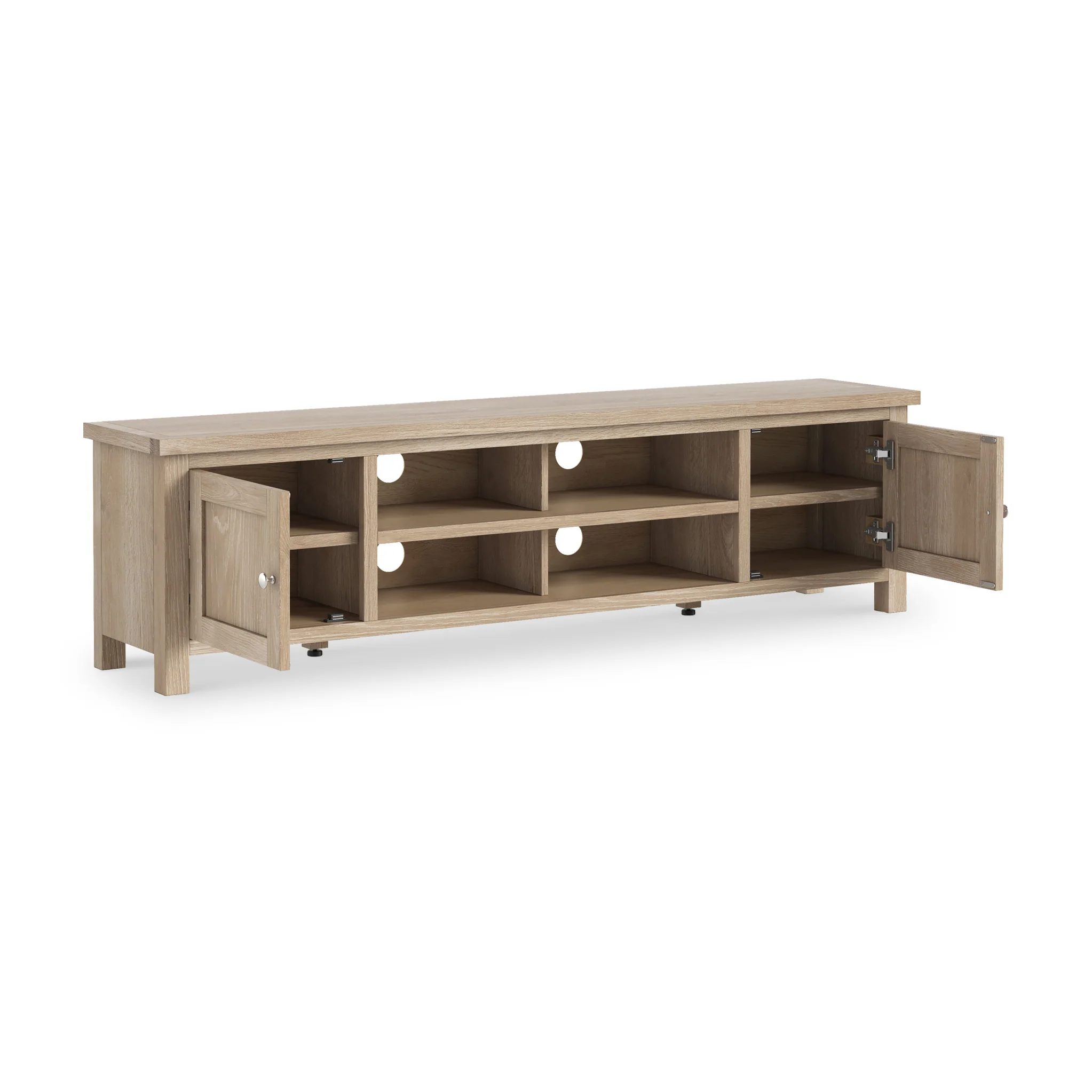 Farro Washed Oak 180cm Extra Wide TV Stand - Image 4