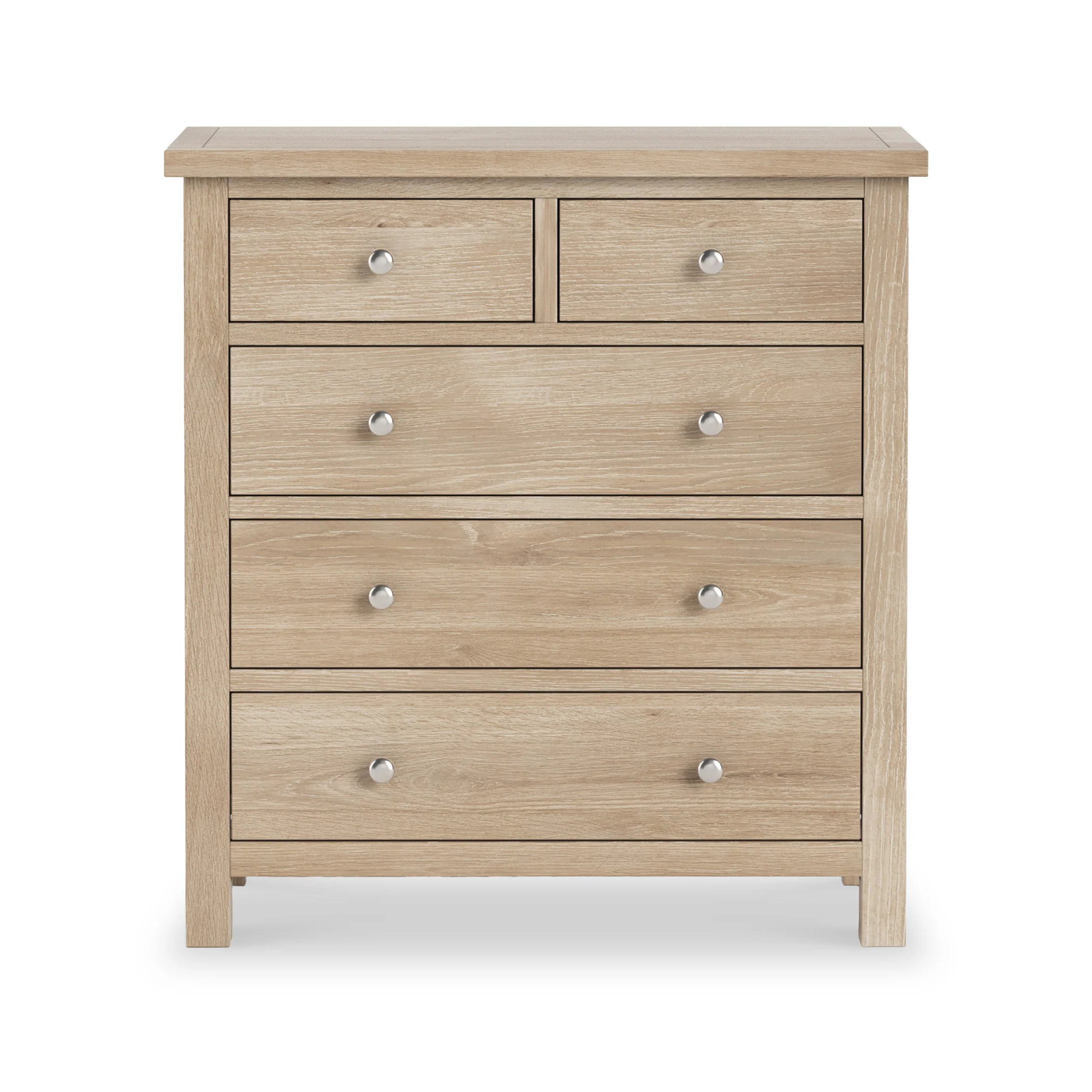 Farro Washed Oak 2 Over 3 Chest Of Drawers - Image 3
