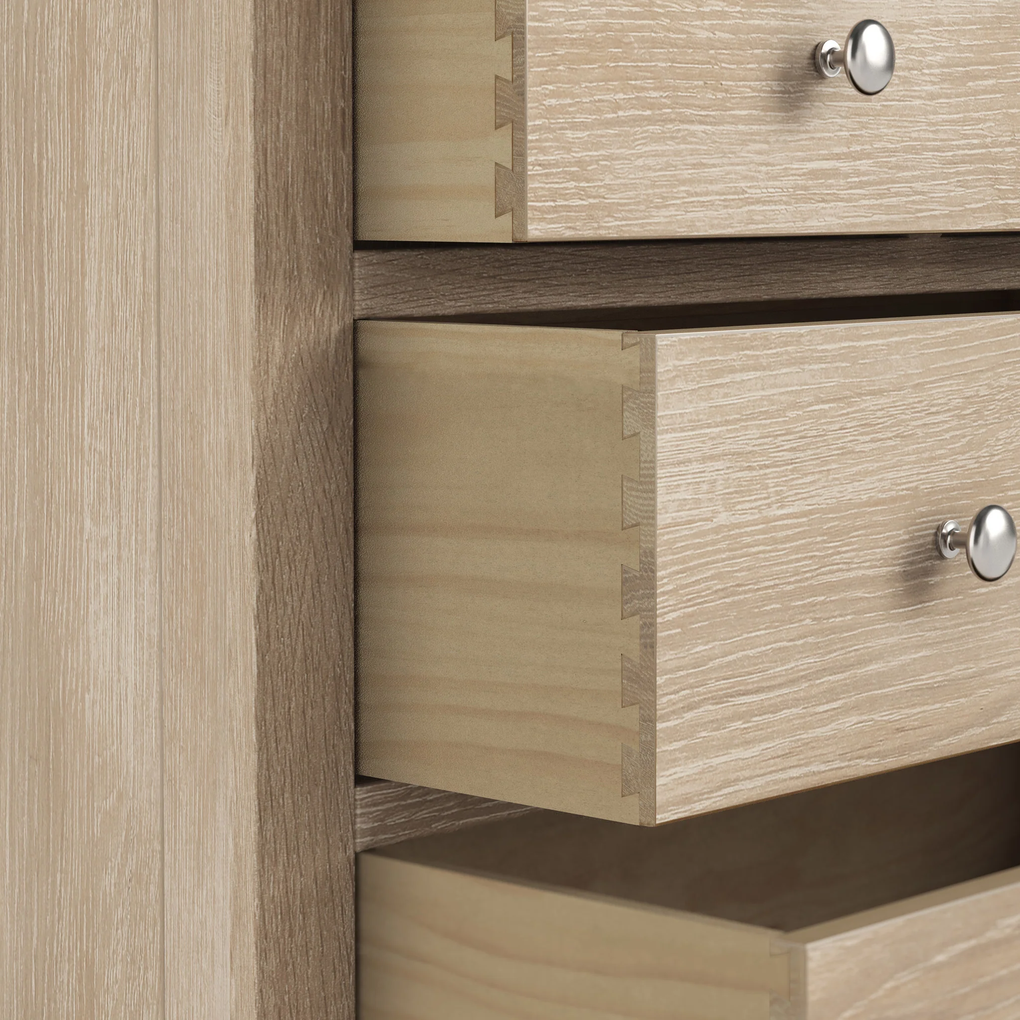 Farro Washed Oak 2 Over 3 Chest Of Drawers - Image 6
