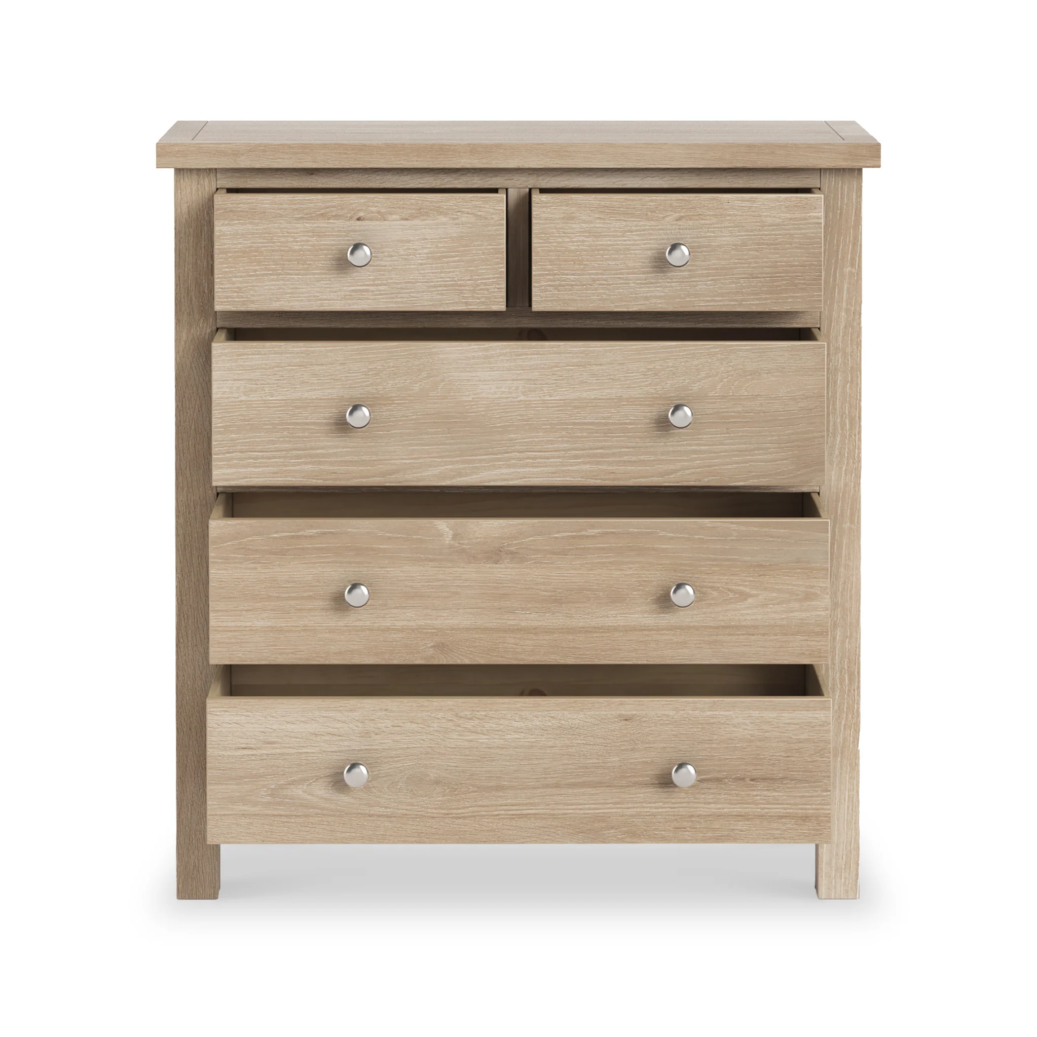 Farro Washed Oak 2 Over 3 Chest Of Drawers - Image 9