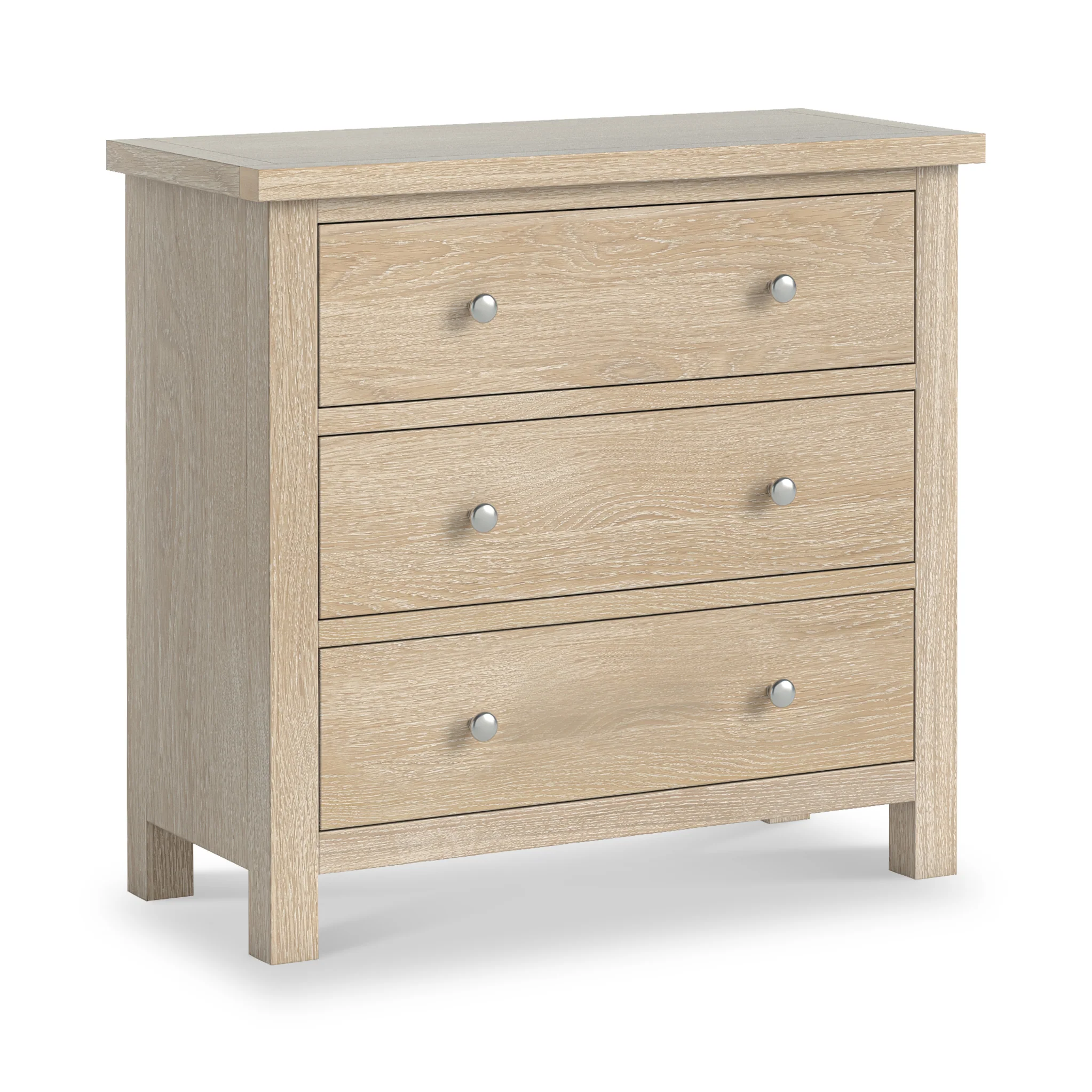 Farro Washed Oak 3 Drawer Chest