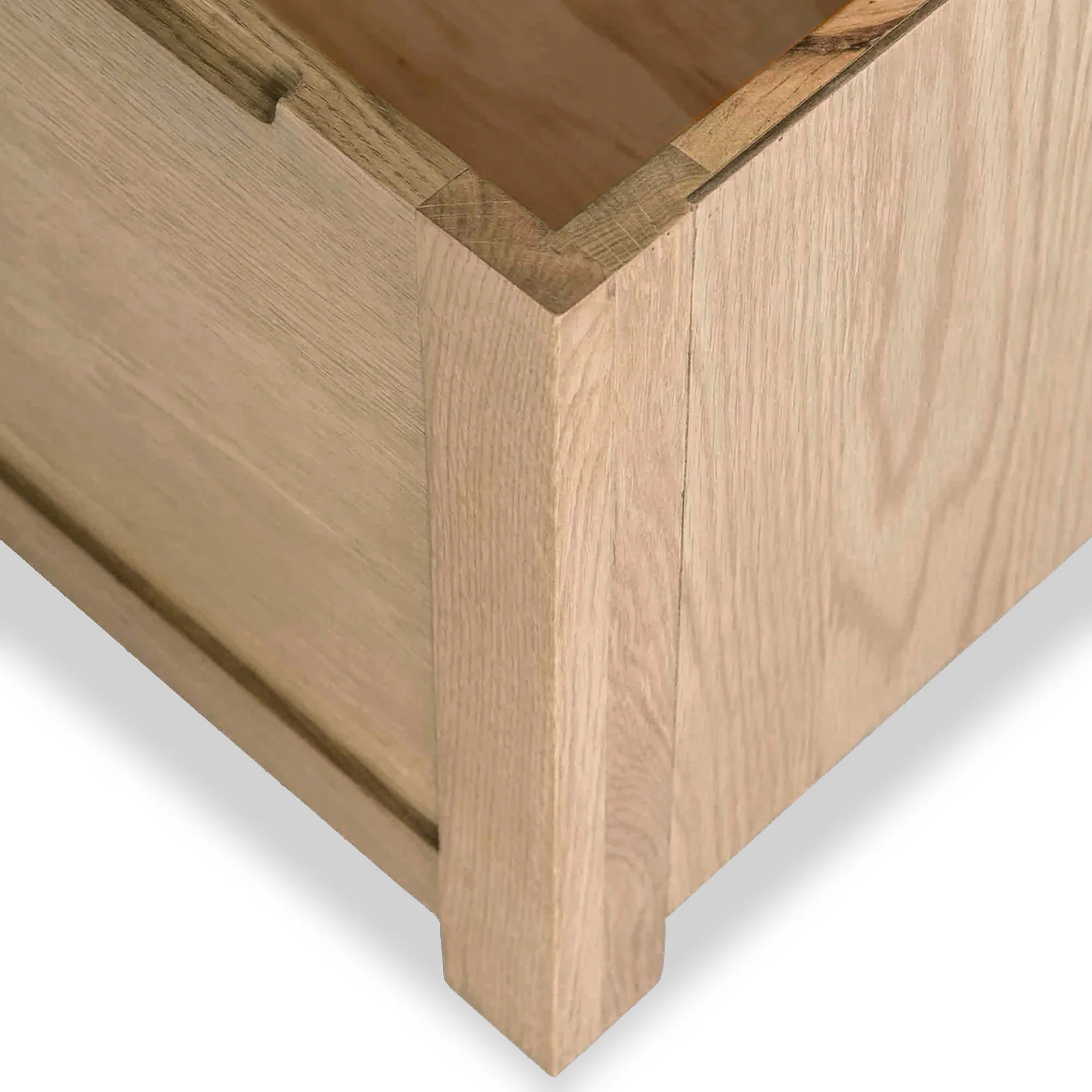 Farro Washed Oak Blanket Box - Image 7