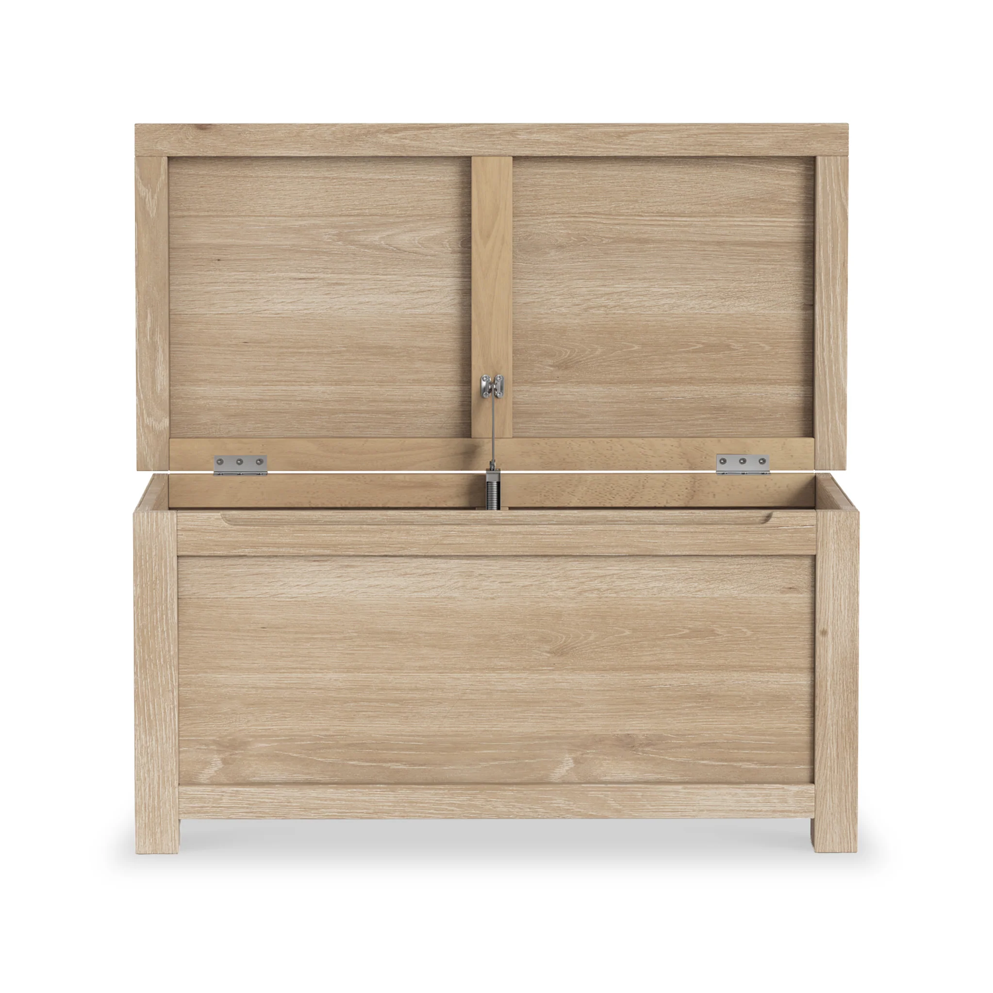 Farro Washed Oak Blanket Box - Image 8