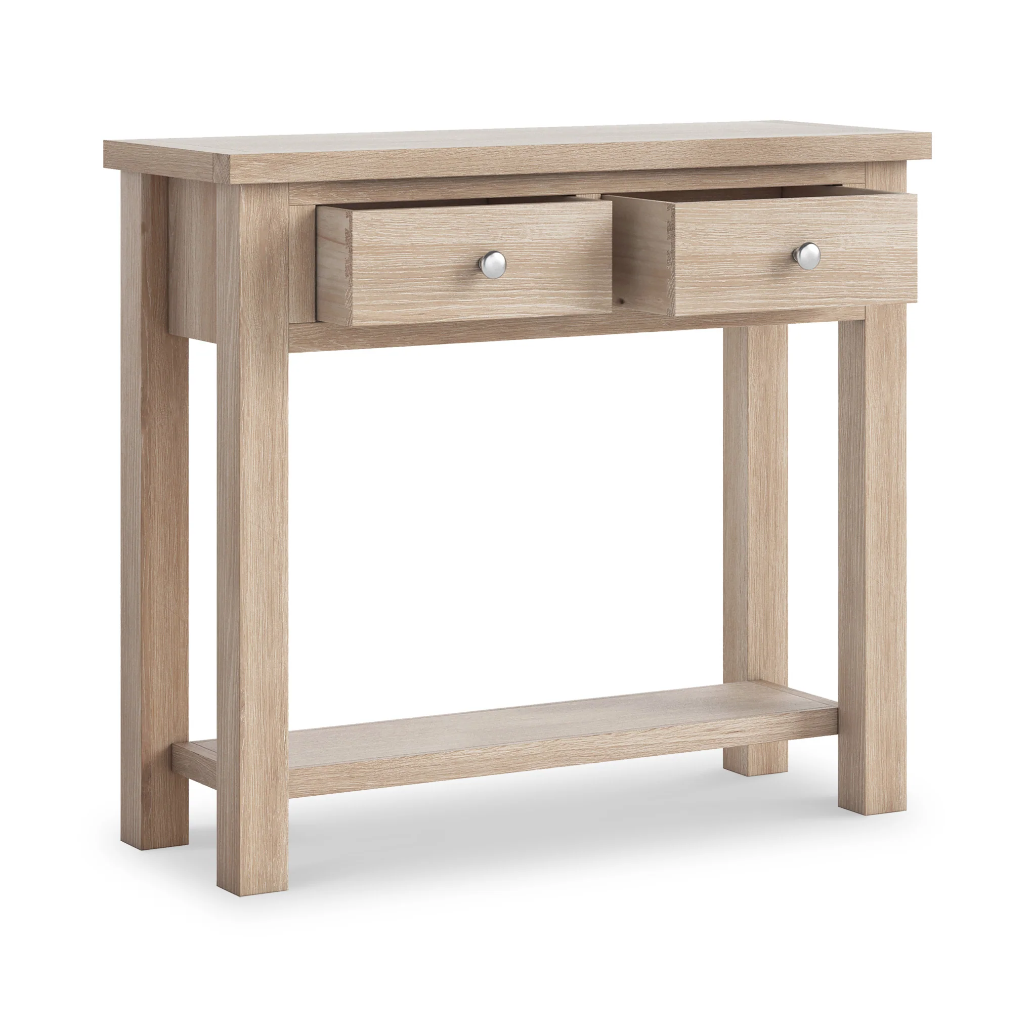 Farro Washed Oak Console Table - Image 4