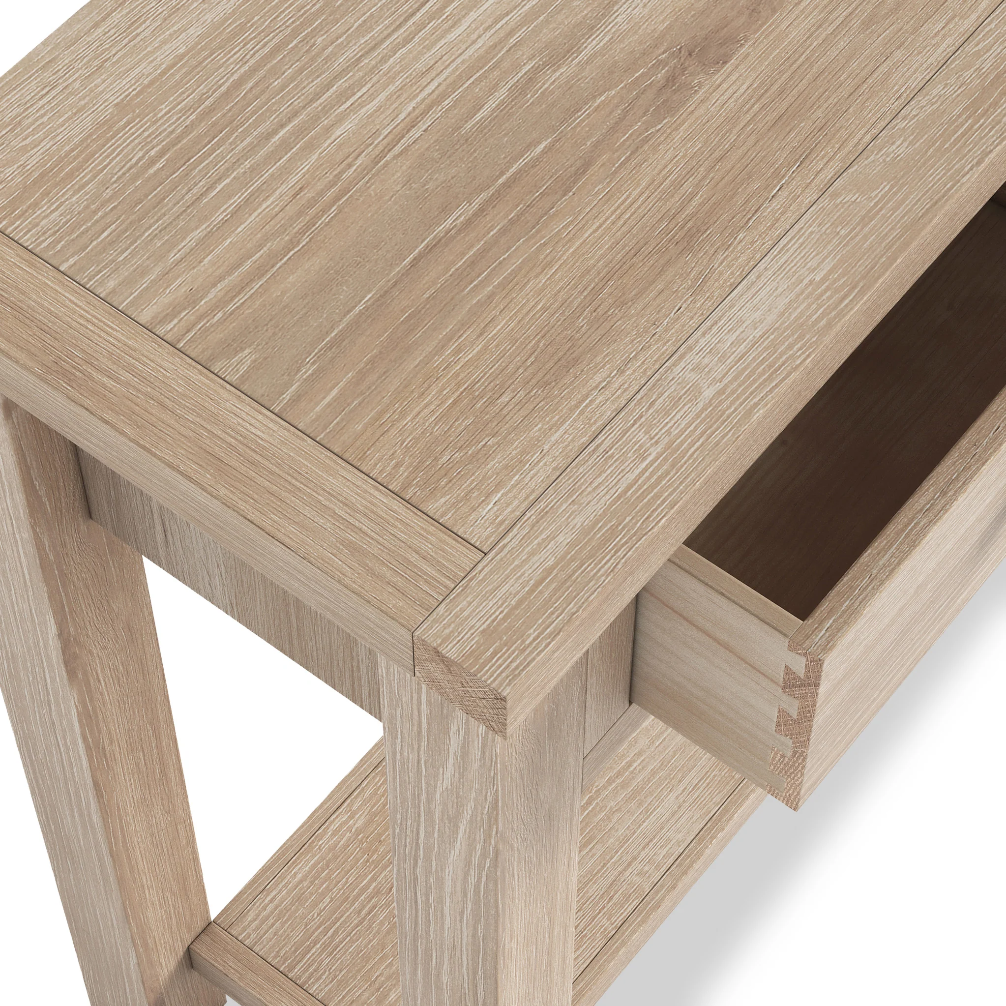 Farro Washed Oak Console Table - Image 5