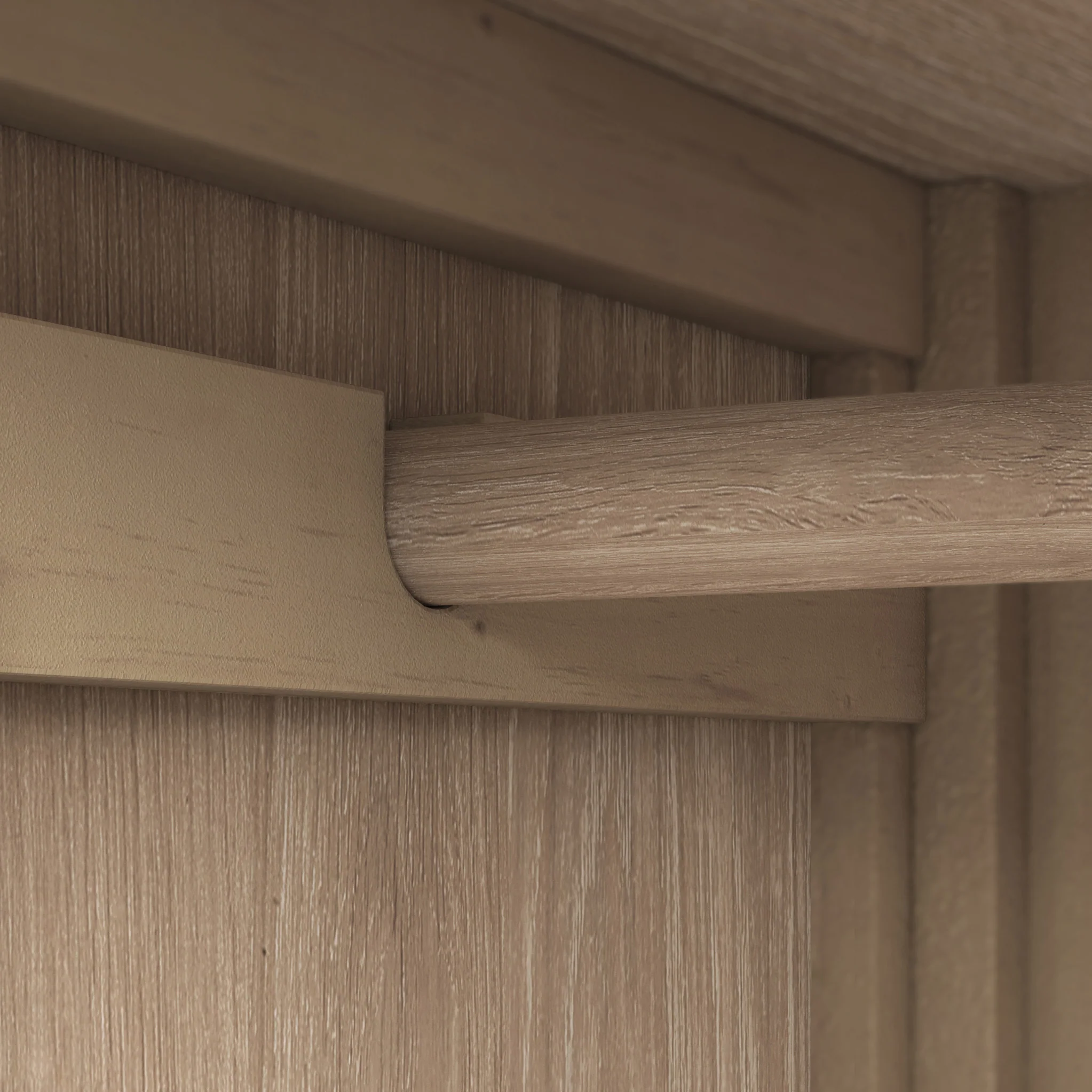 Farro Washed Oak Double Wardrobe with Drawers - Image 6