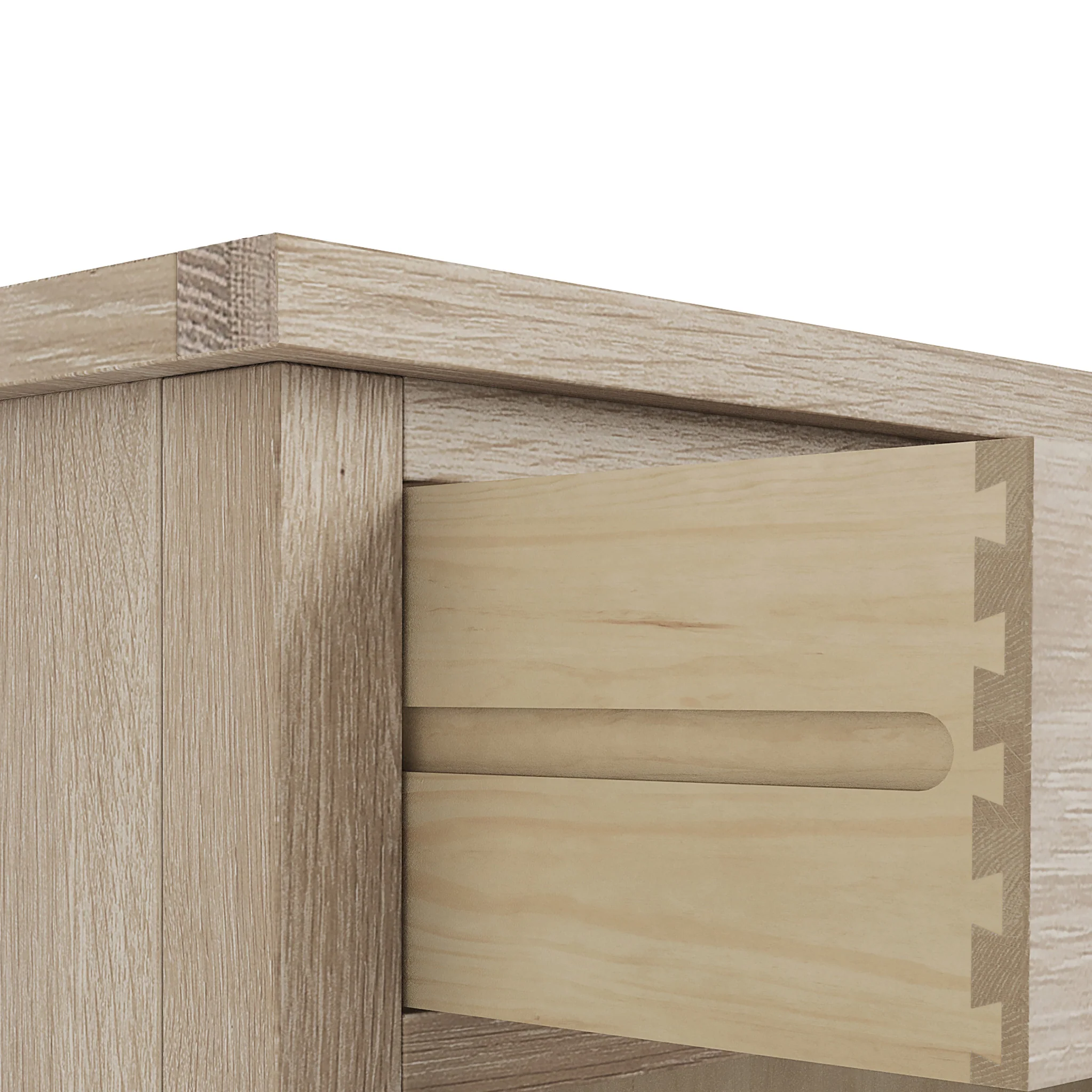 Farro Washed Oak Extra Large Sideboard - Image 7