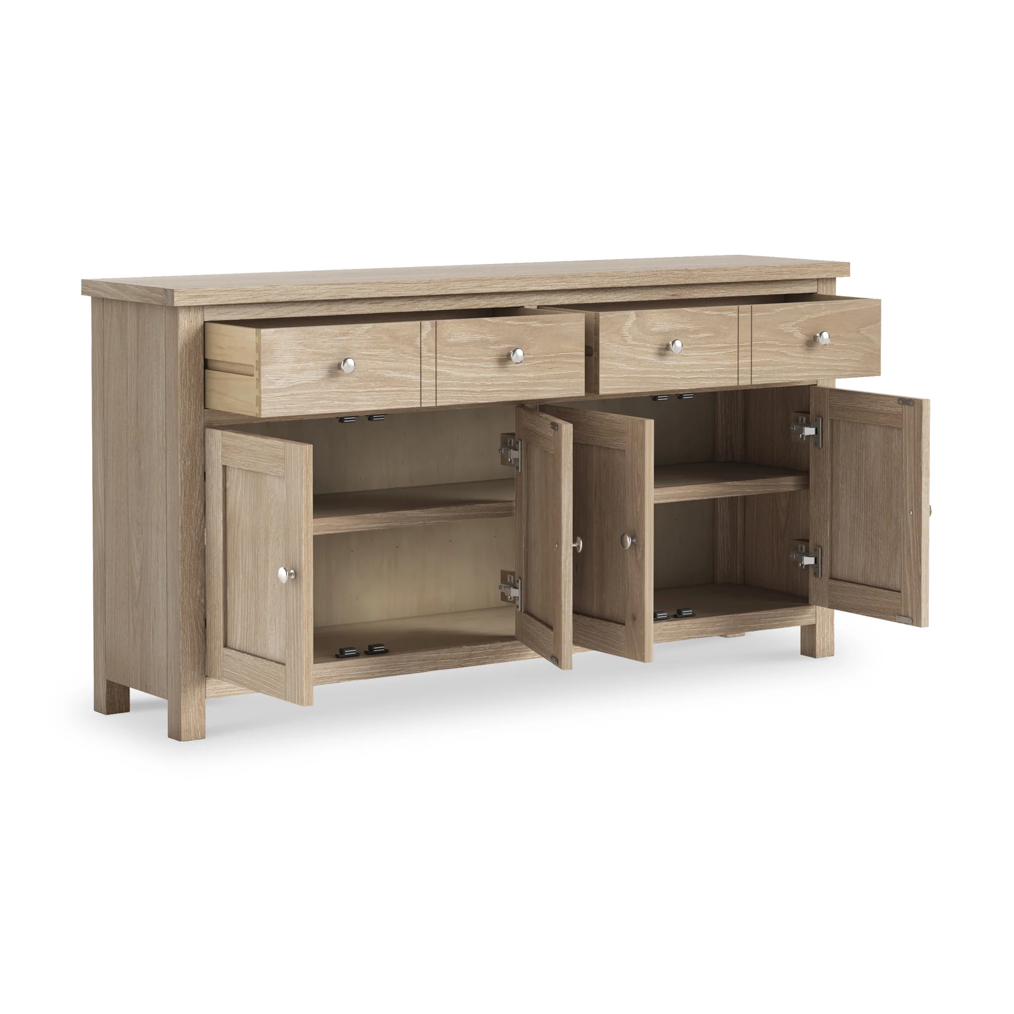 Farro Washed Oak Extra Large Sideboard - Image 9