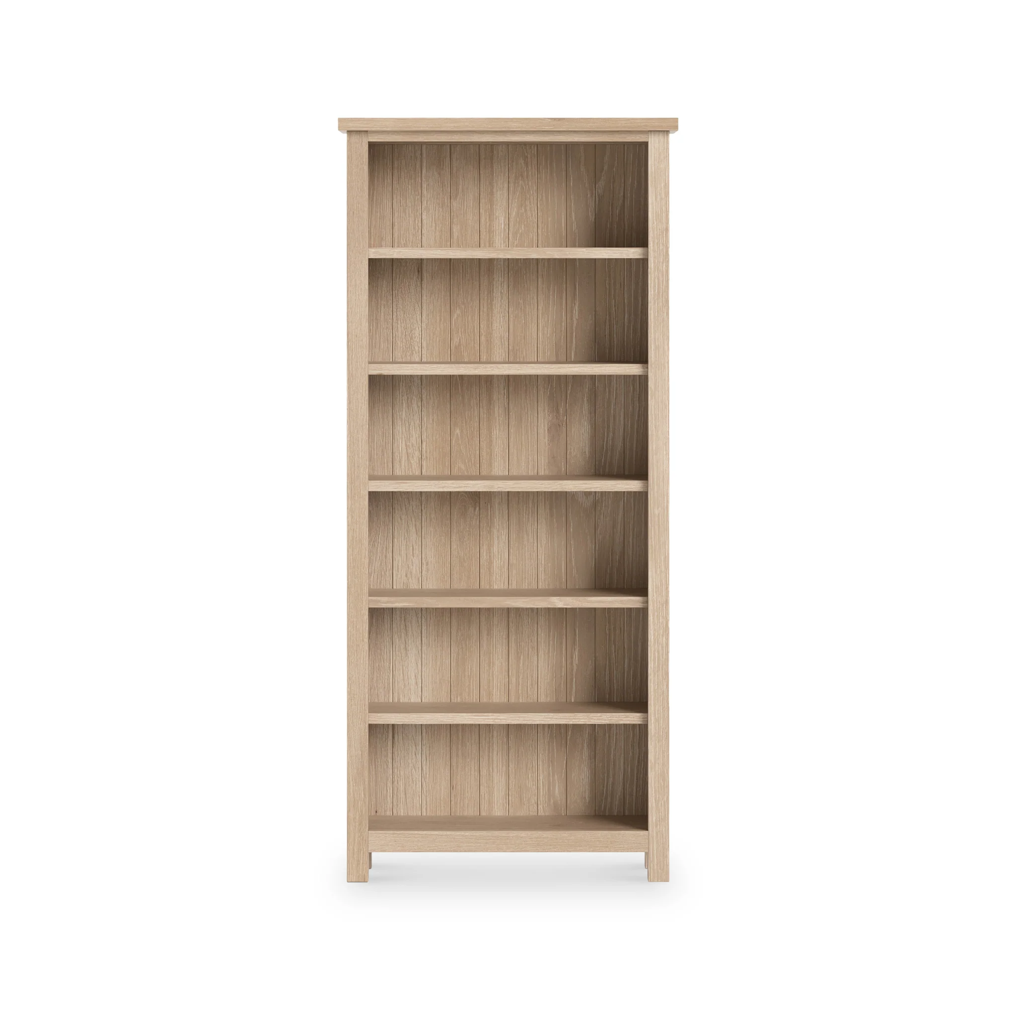 Farro Washed Oak Large Bookcase - Image 3