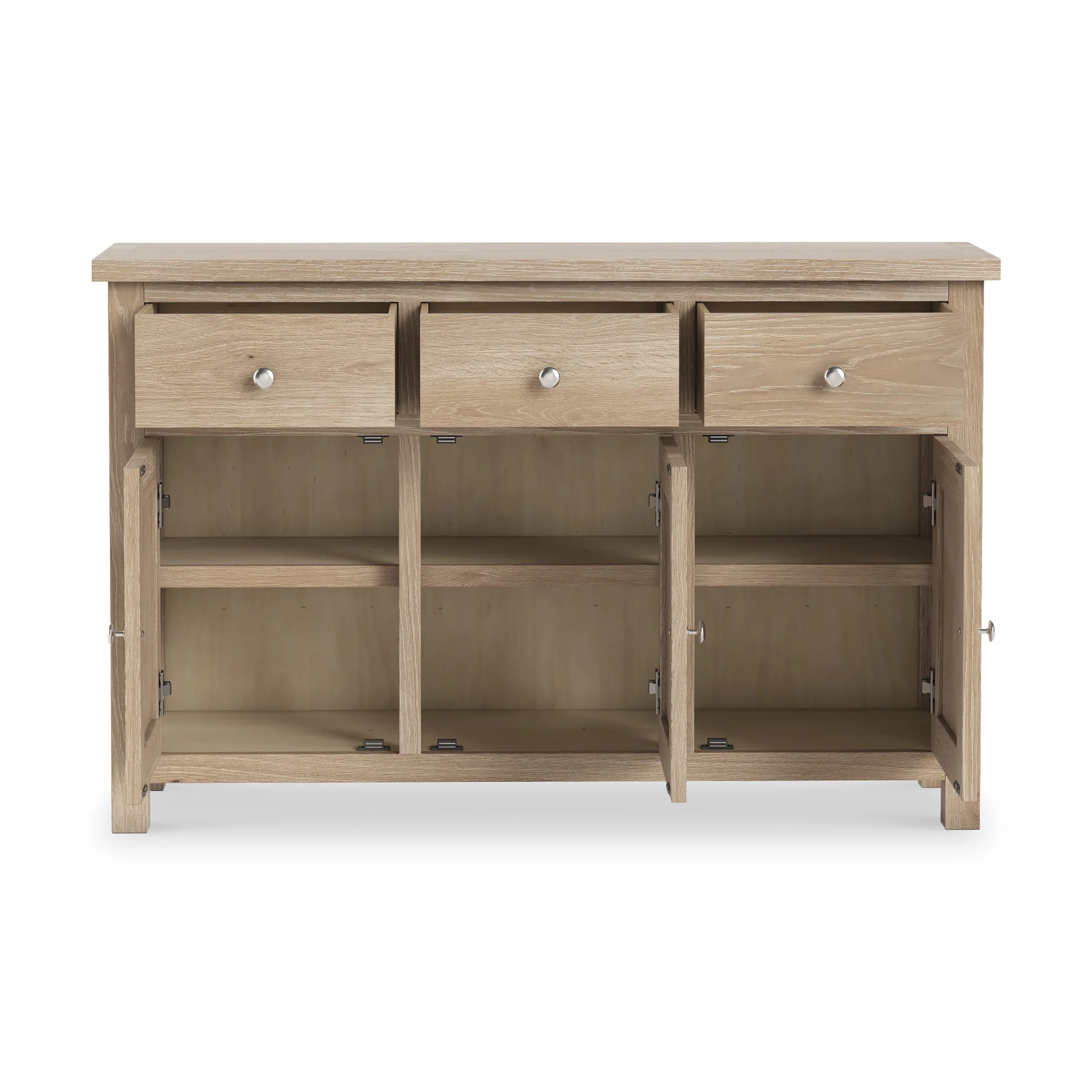 Farro Washed Oak Large Sideboard - Image 3
