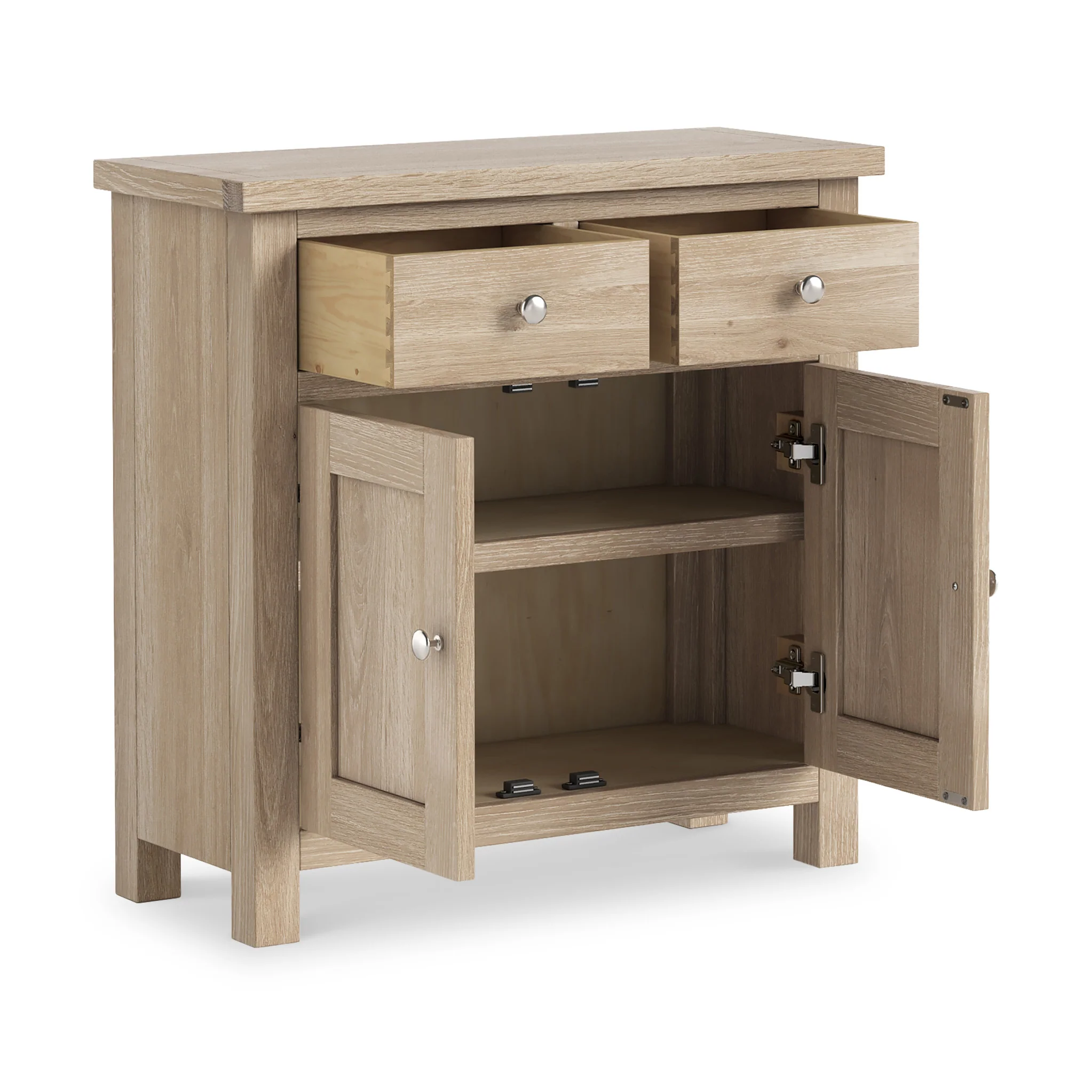 Farro Washed Oak Mini Sideboard - Image 9