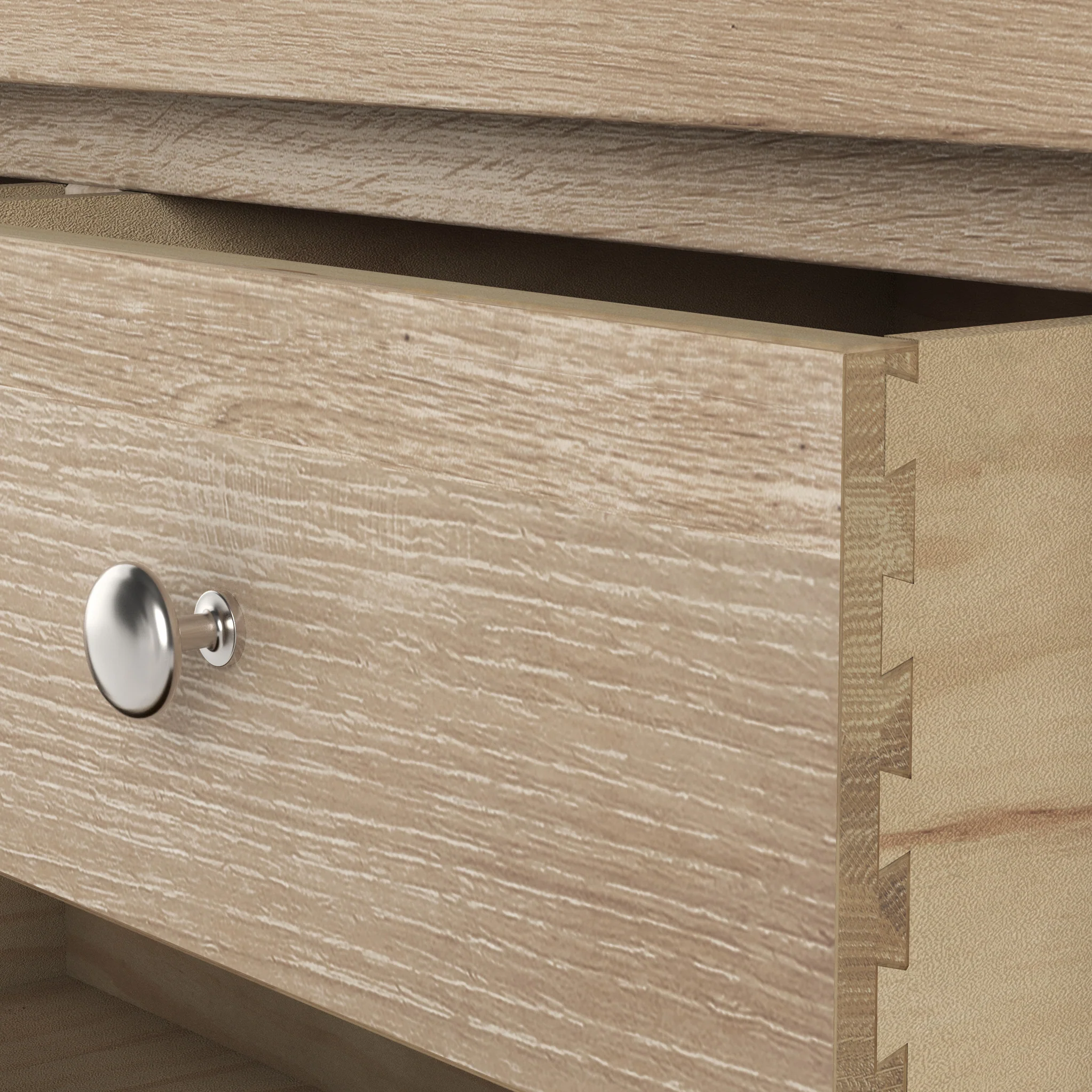 Farro Washed Oak Small Sideboard - Image 7