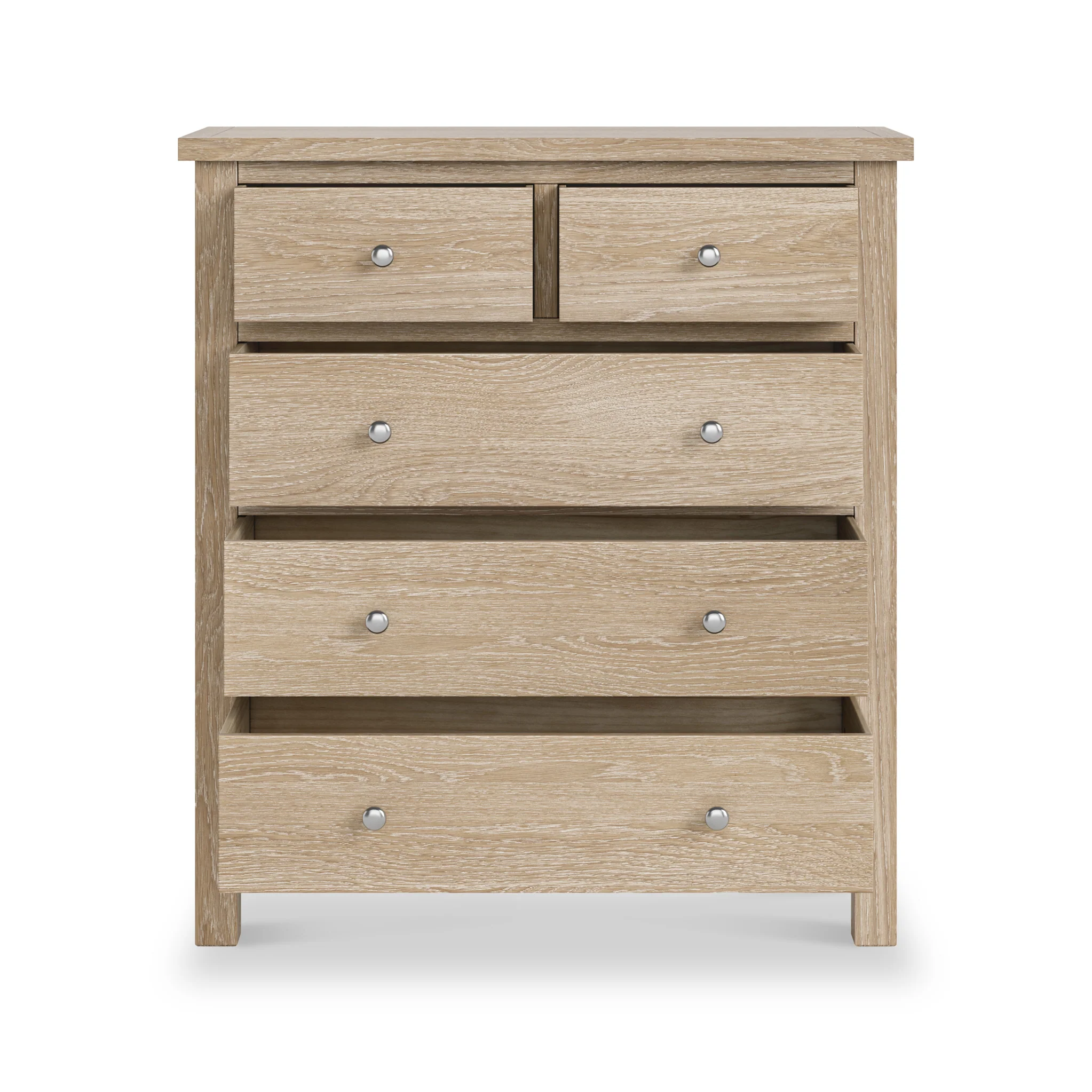 Farro Washed Oak XL 2 Over 3 Chest of Drawers - Image 4