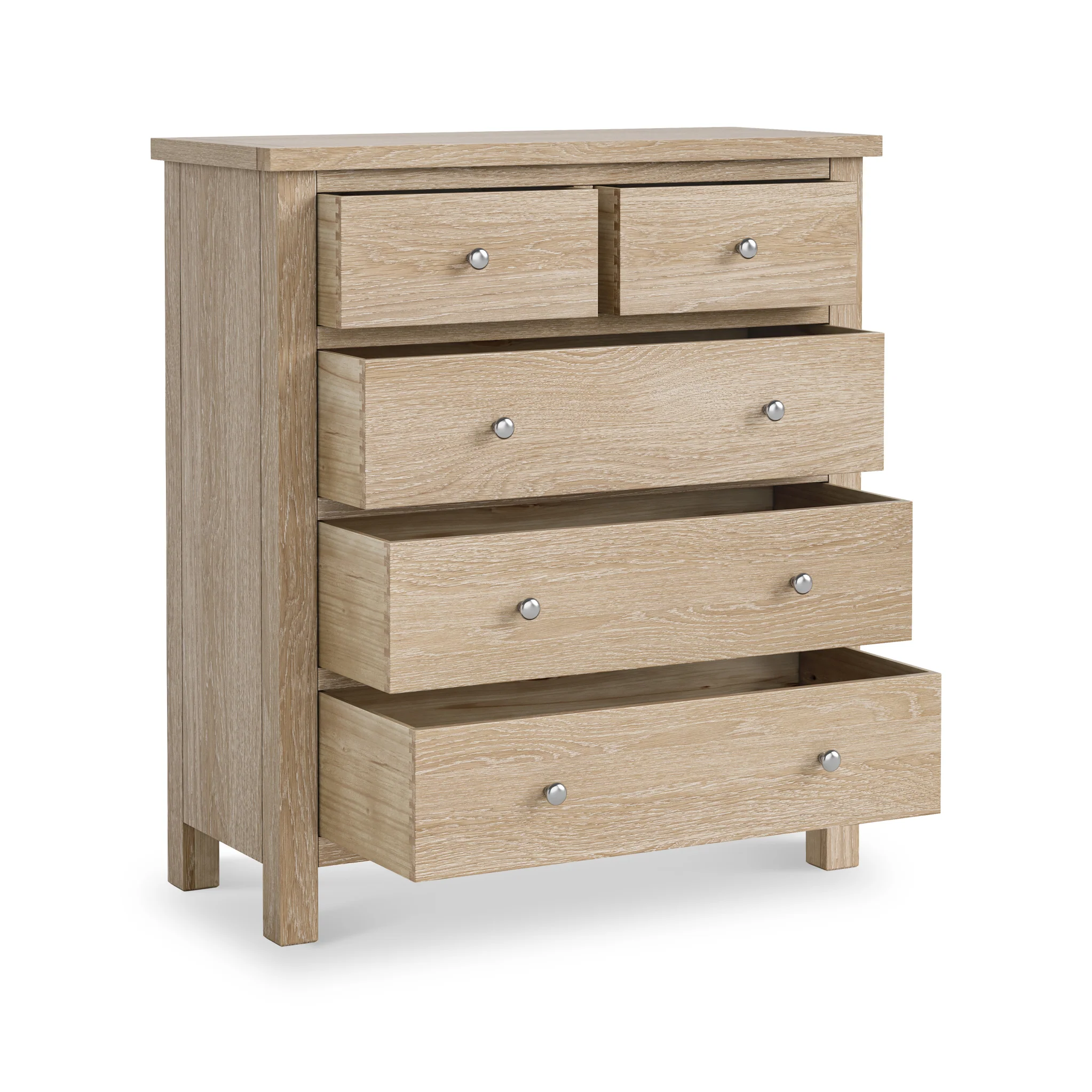 Farro Washed Oak XL 2 Over 3 Chest of Drawers - Image 5