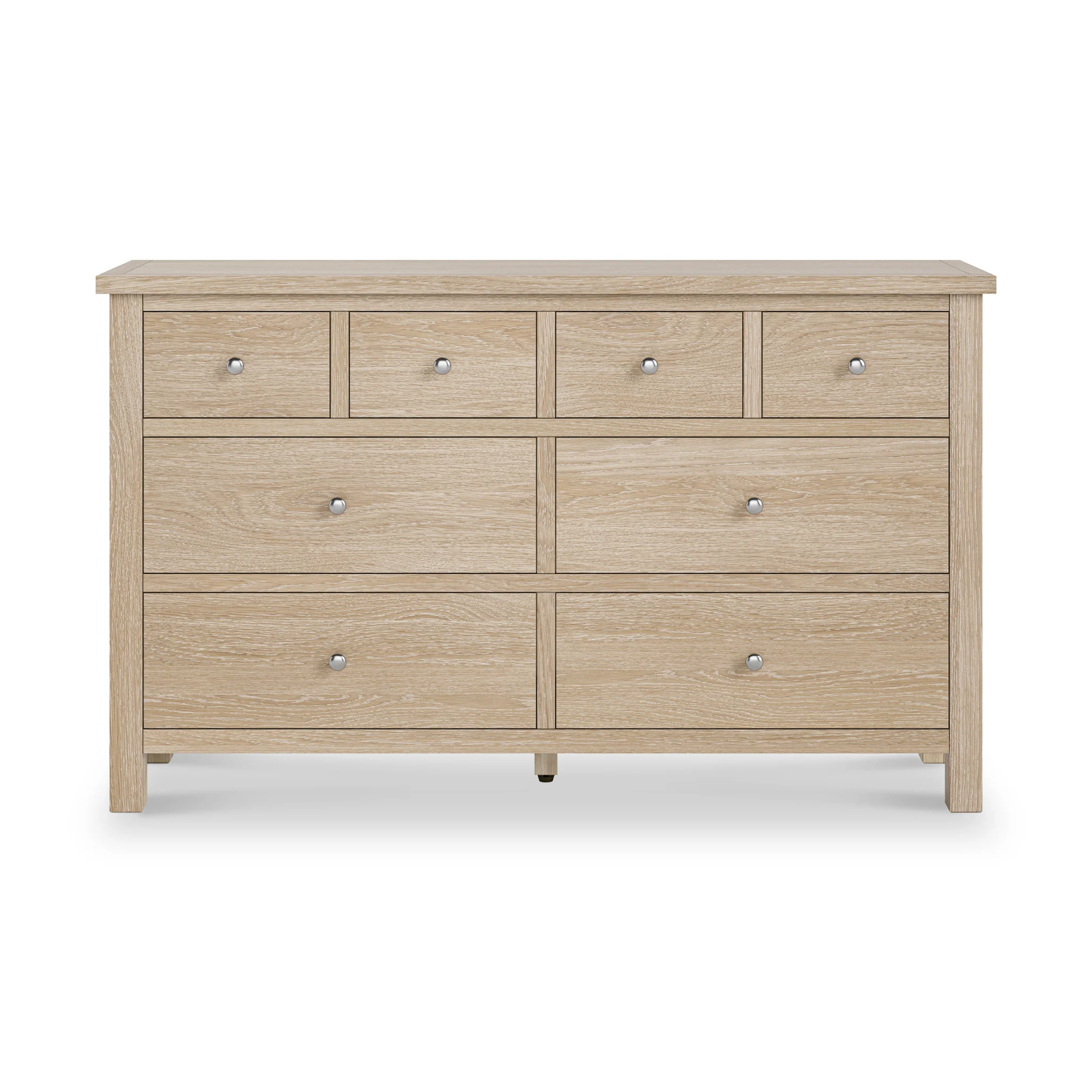 Farro Washed Oak XL 8 Drawer Chest - Image 3