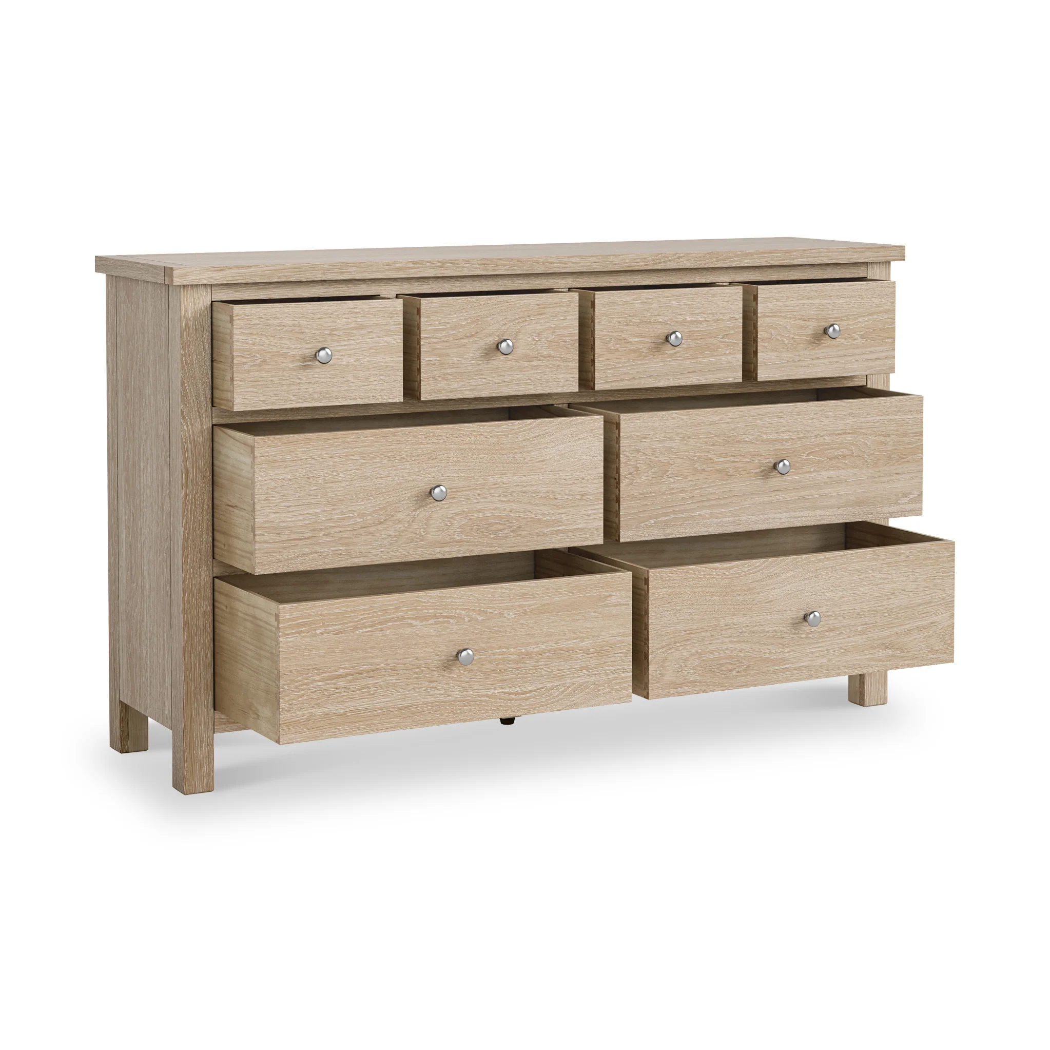 Farro Washed Oak XL 8 Drawer Chest - Image 4