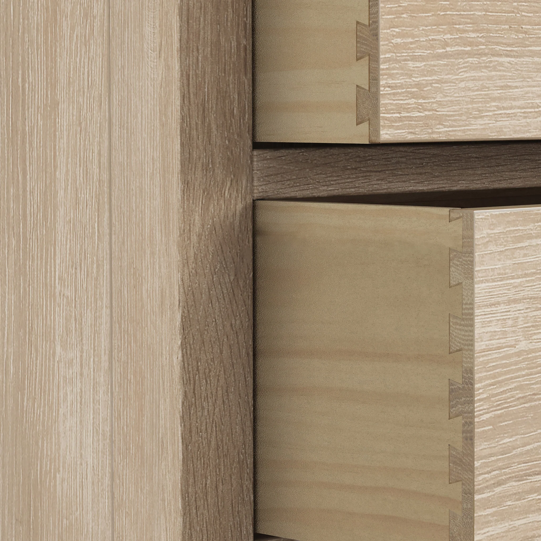 Farro Washed Oak XL 8 Drawer Chest - Image 6