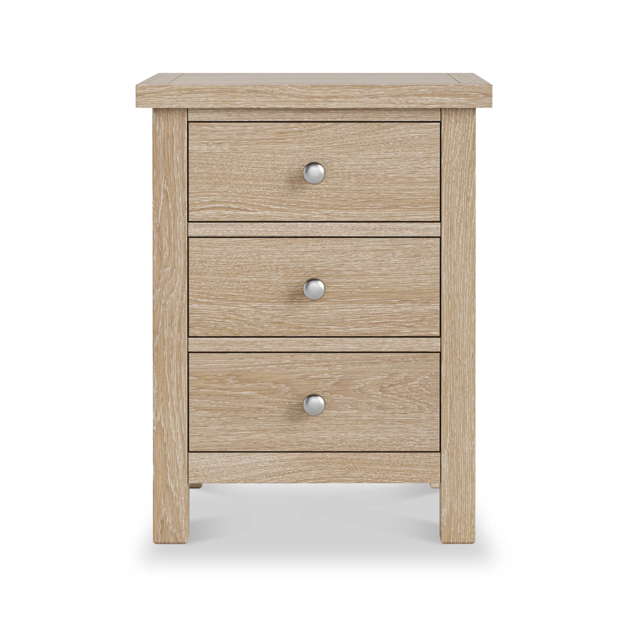 Farro Washed Oak XL Bedside Table - Image 3