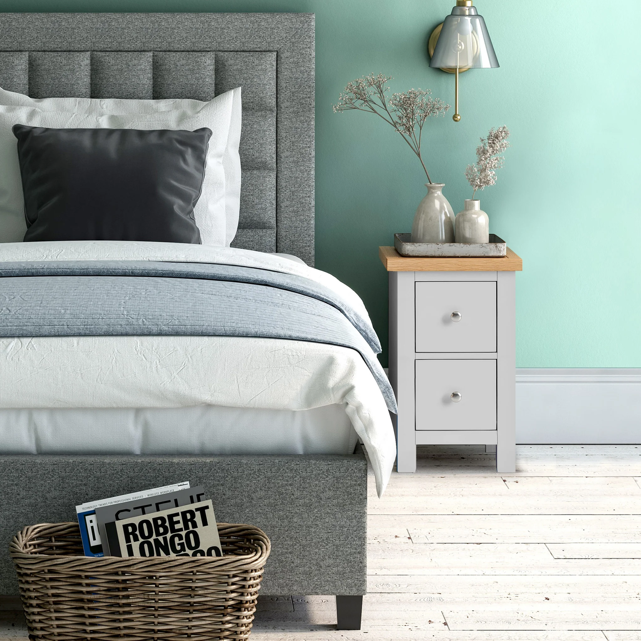 Farro Slim Bedside Table - Image 11
