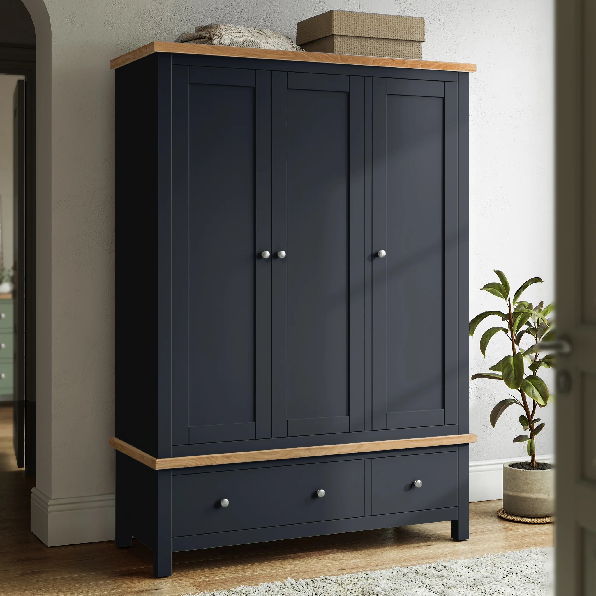 Farro Triple Wardrobe with Drawers - Image 38