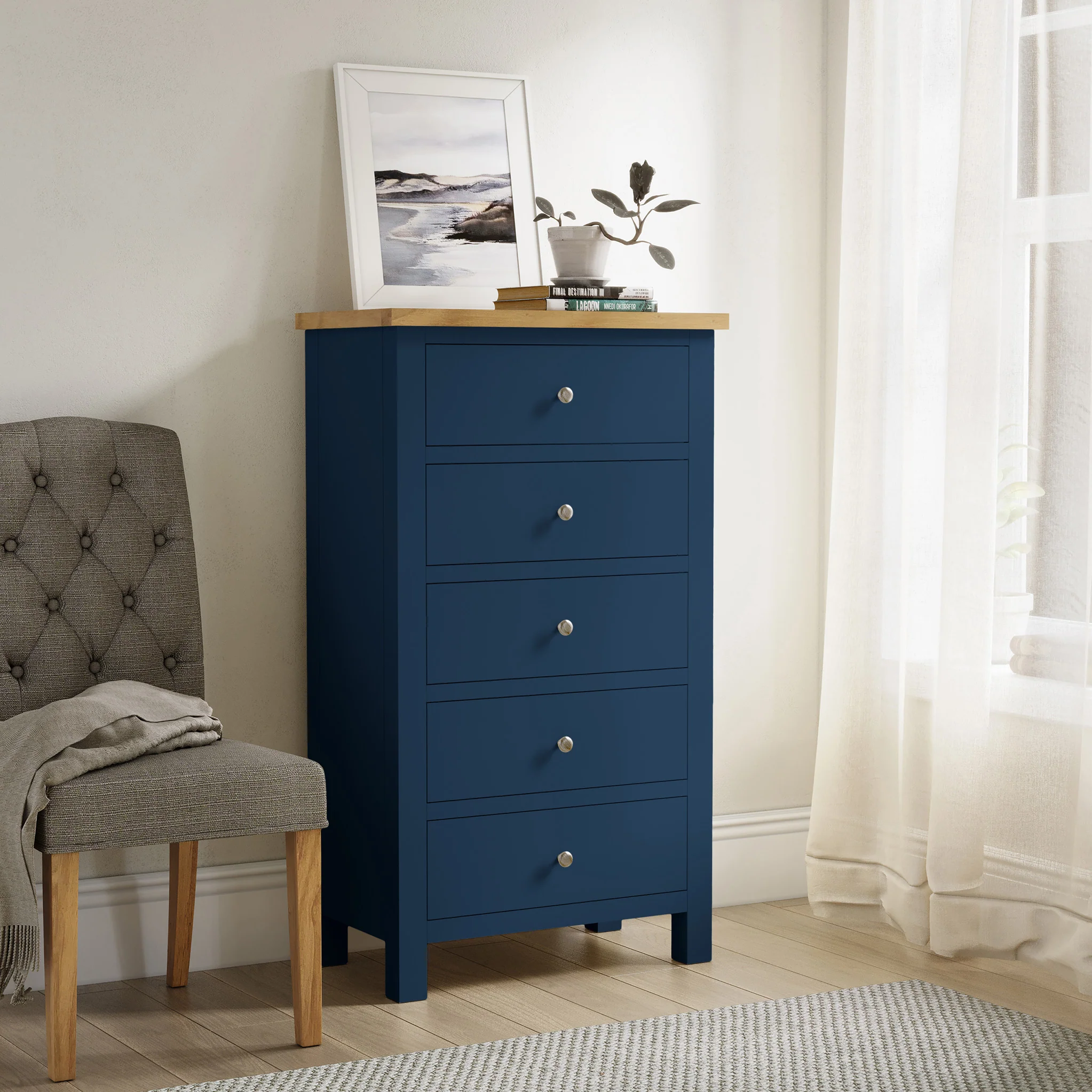 Farro XL 5 Drawer Tallboy Chest - Image 39
