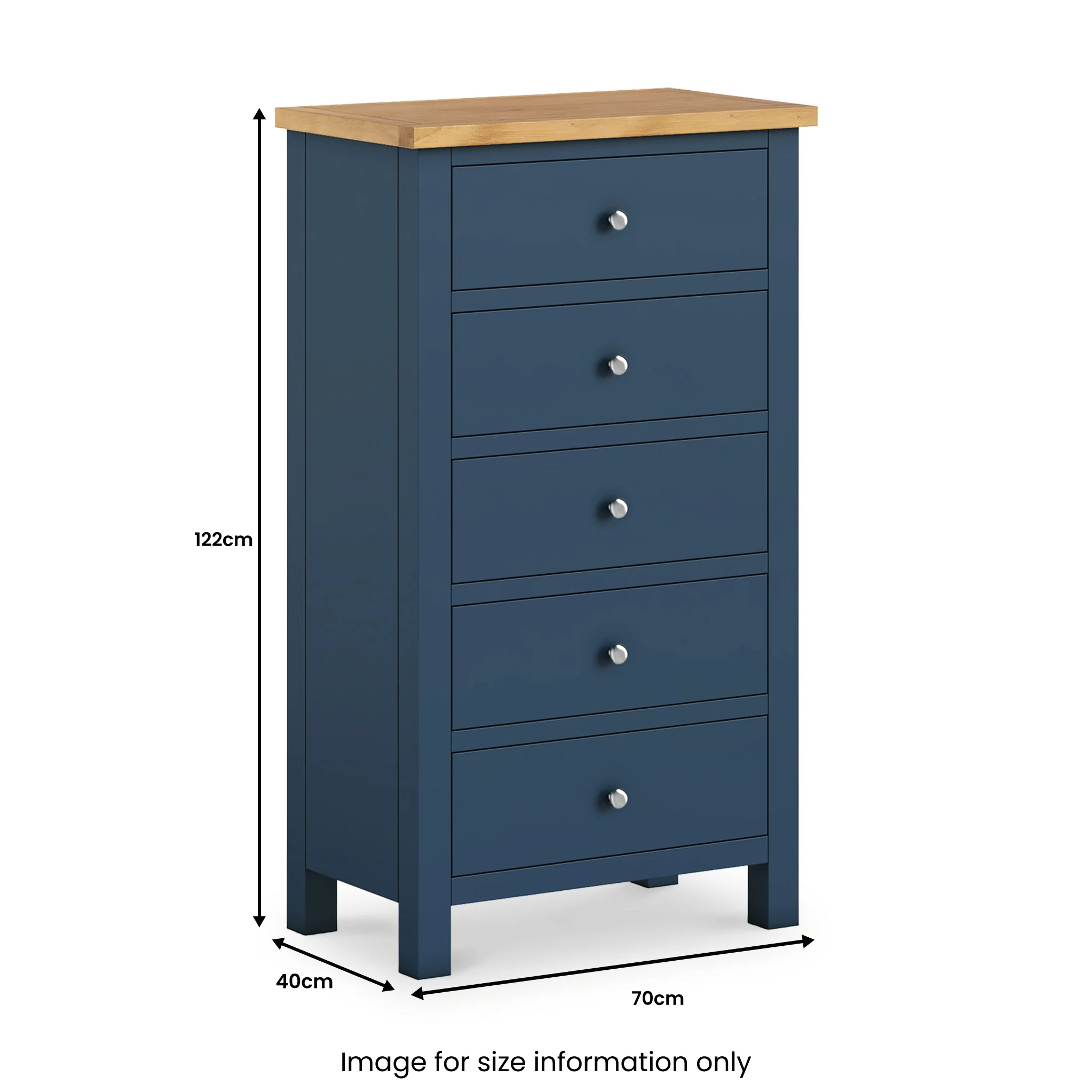 Farro XL 5 Drawer Tallboy Chest - Image 45