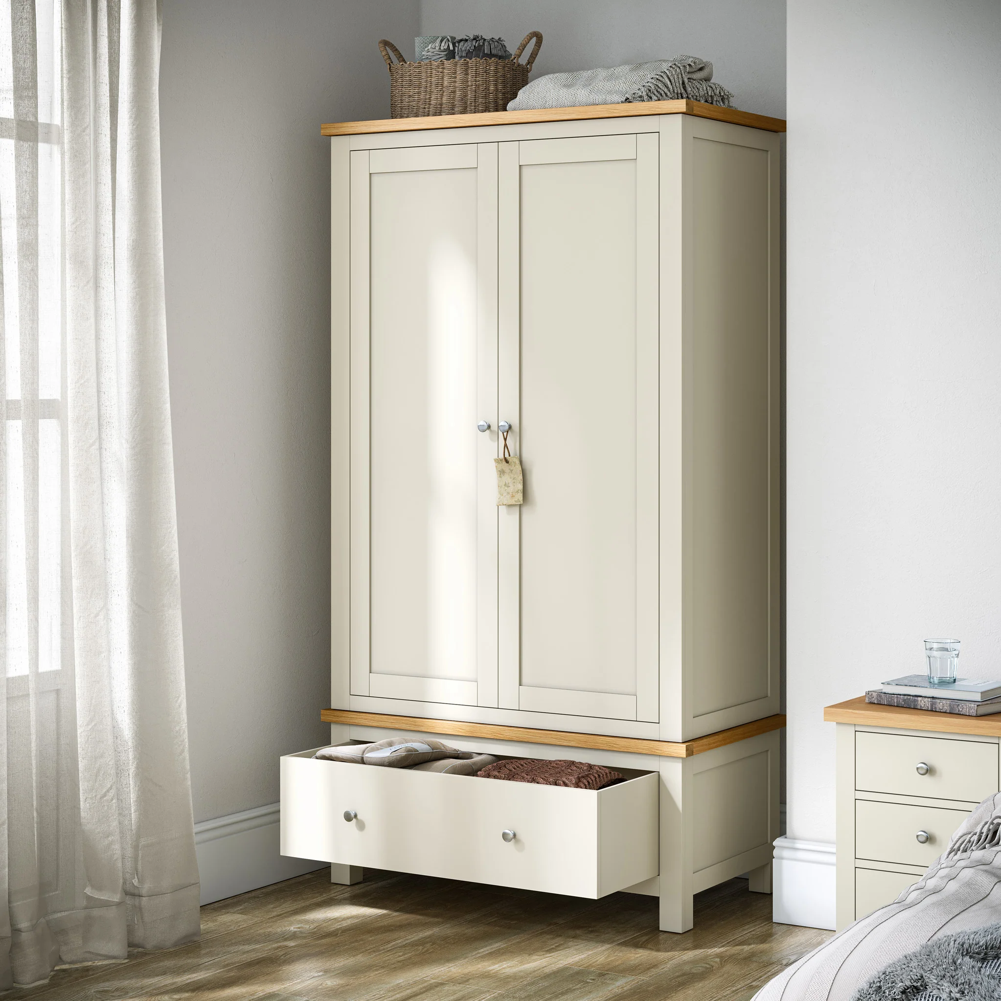 Farro XL Double Wardrobe with Drawer - Image 16