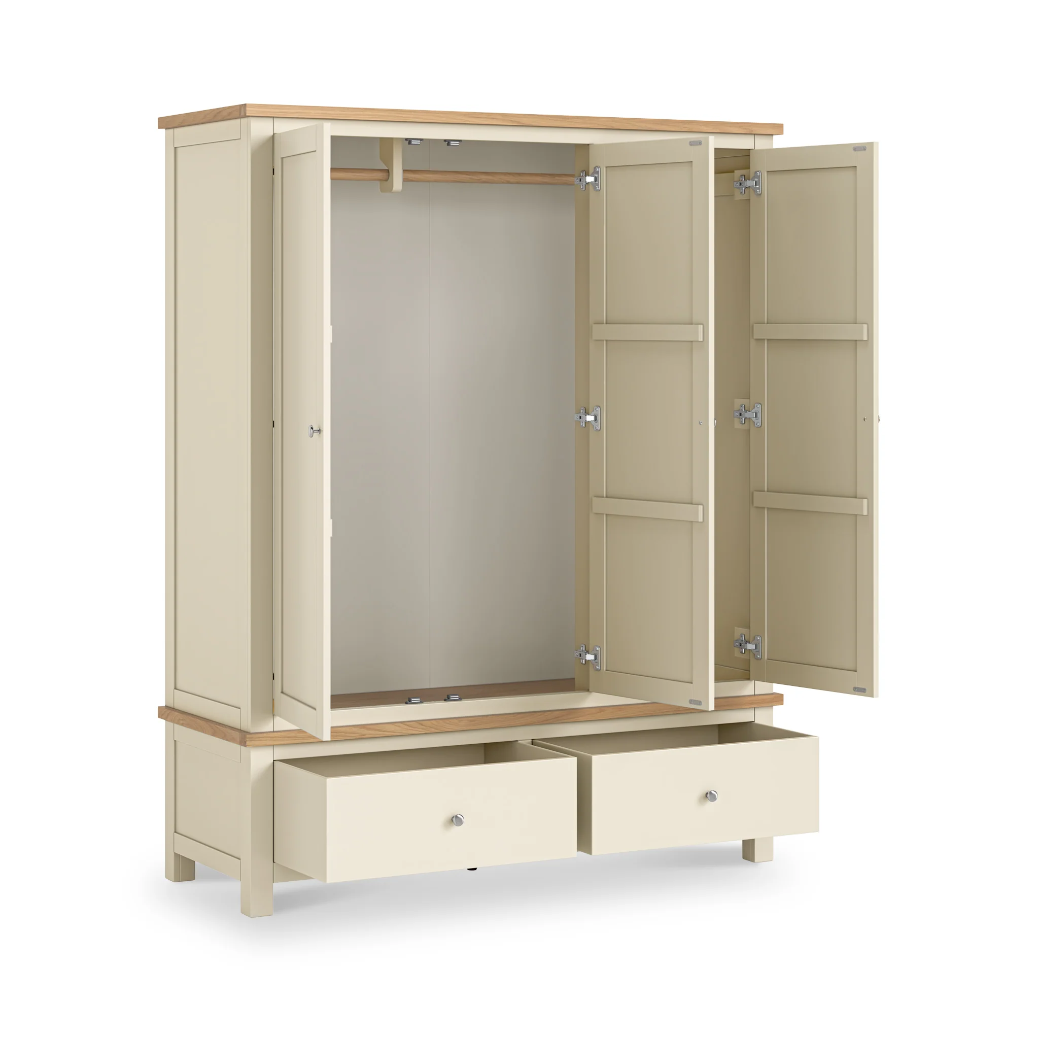 Farro XL Triple Wardrobe with 2 Drawers - Image 20