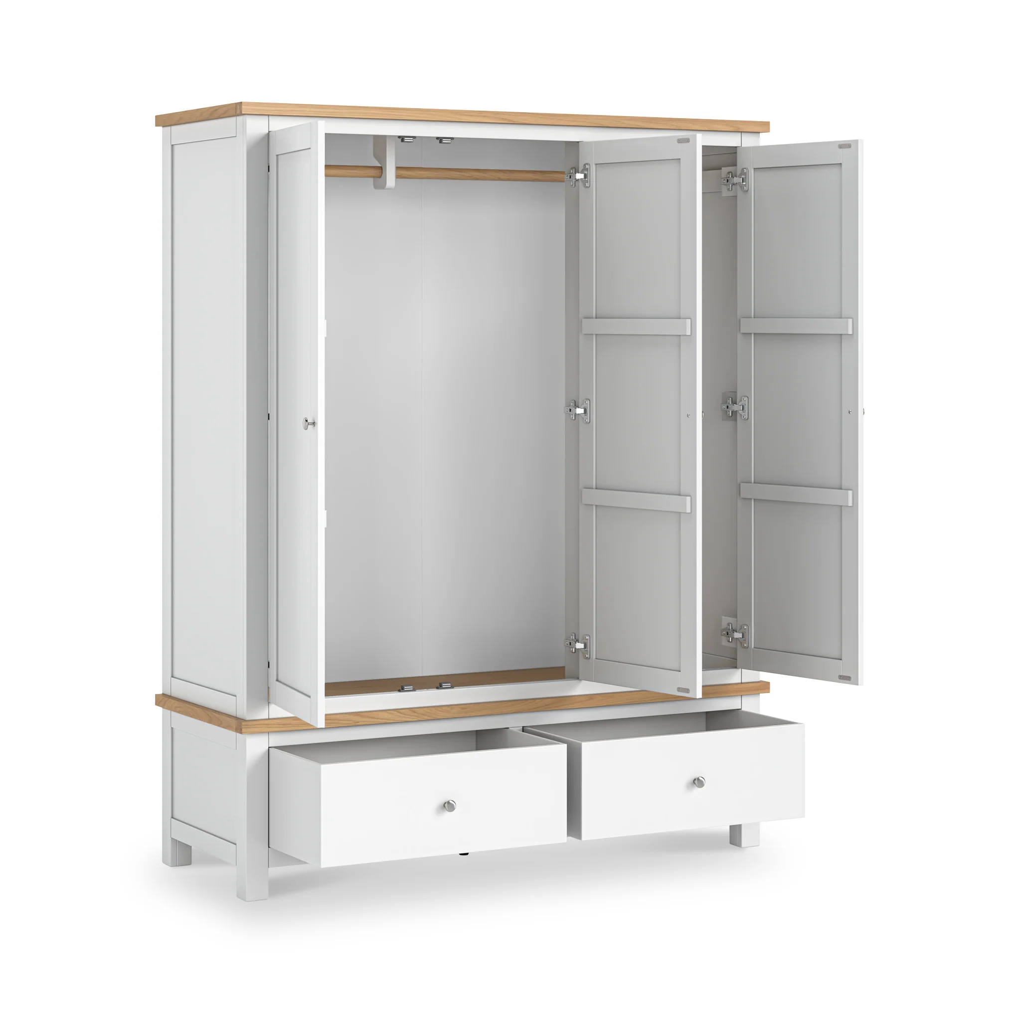Farro XL Triple Wardrobe with 2 Drawers - Image 4