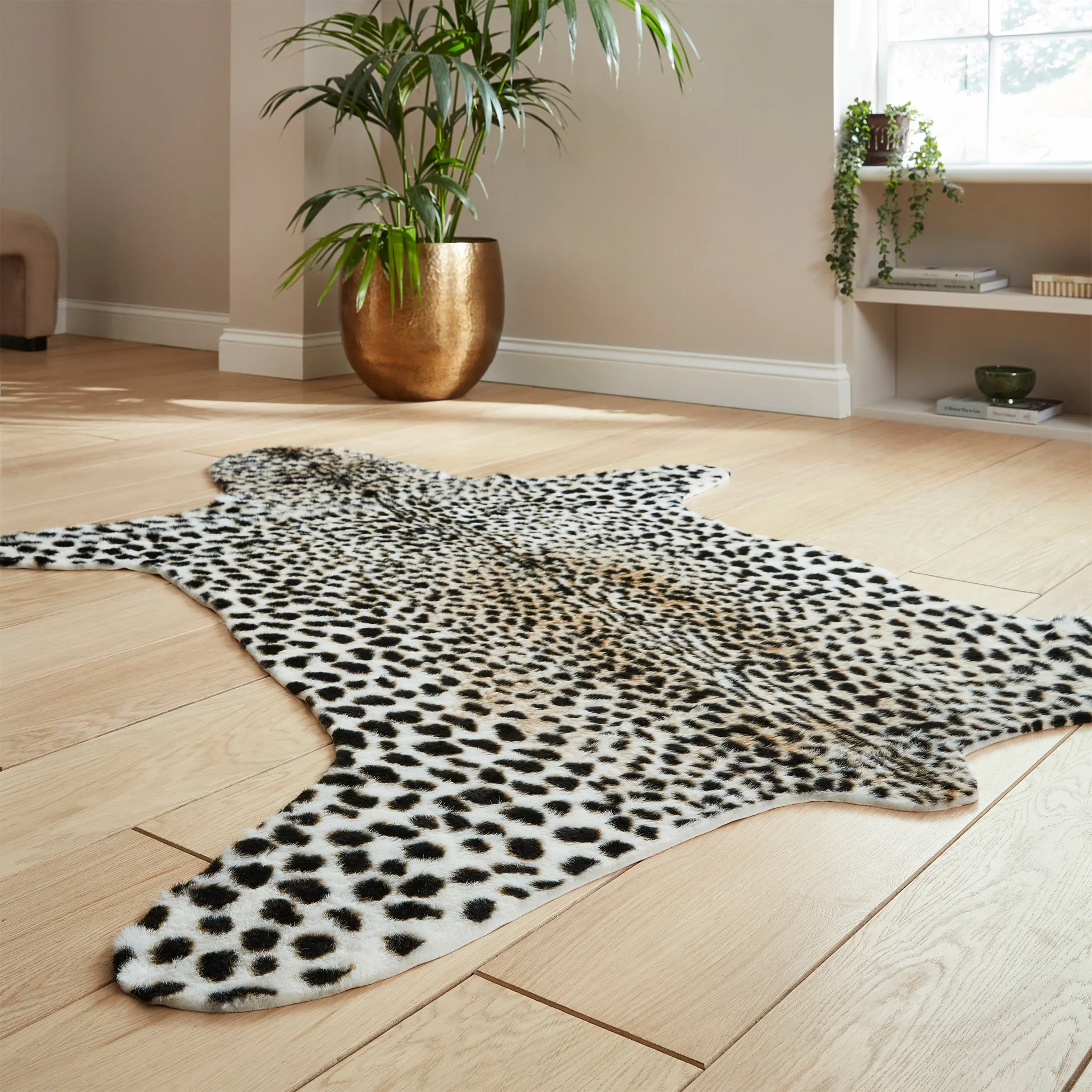Faux Fur Cheetah Print Rug - Image 3