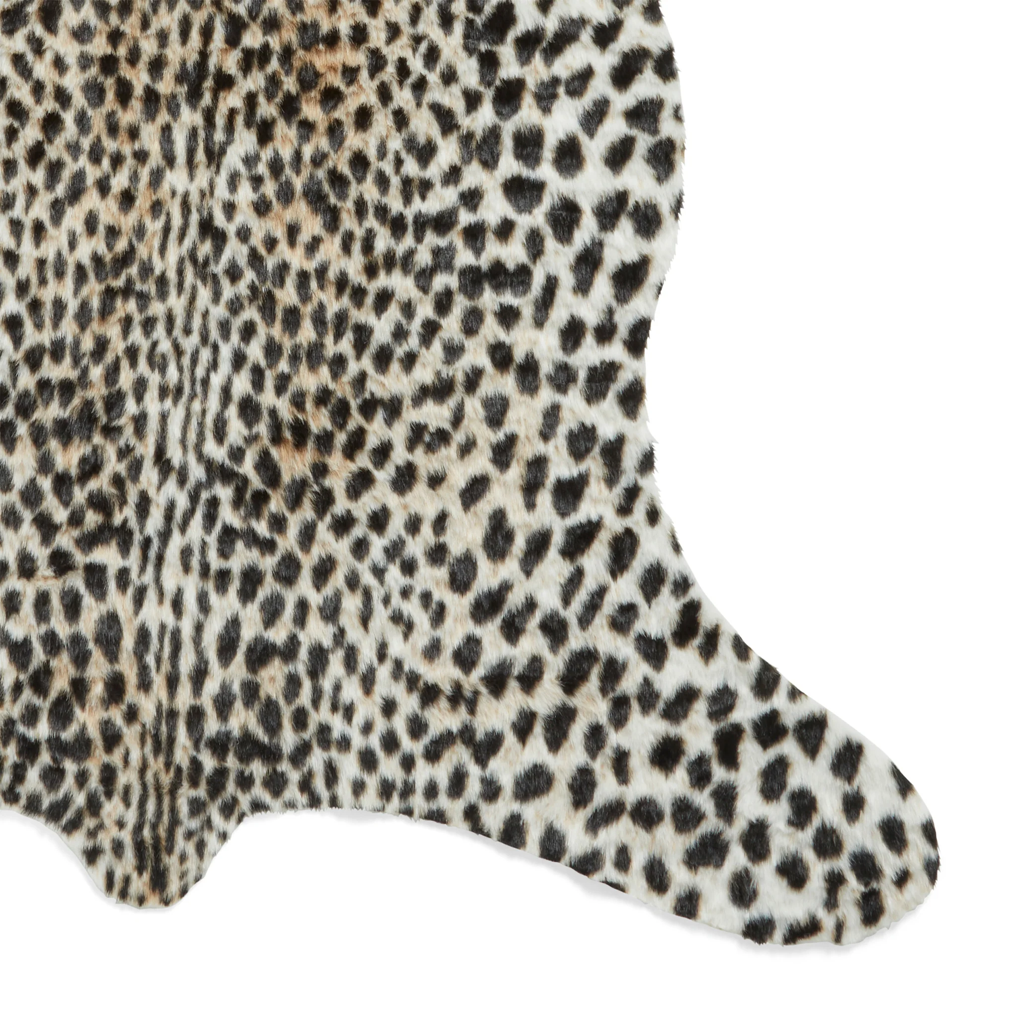Faux Fur Cheetah Print Rug - Image 4