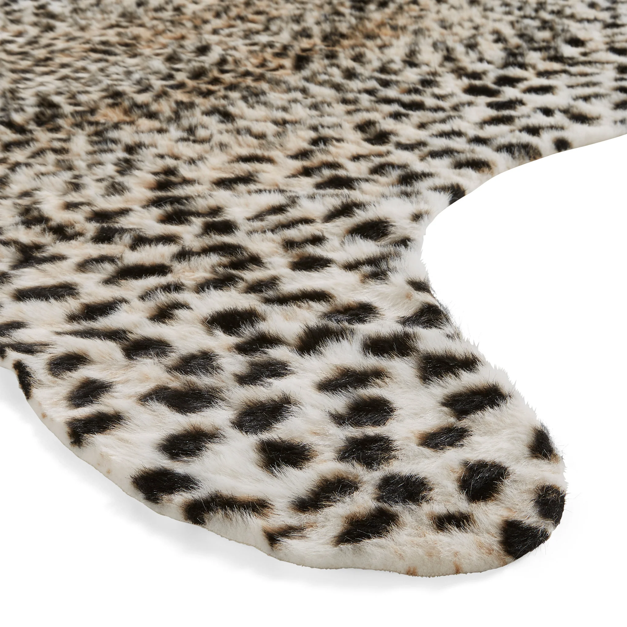 Faux Fur Cheetah Print Rug - Image 7