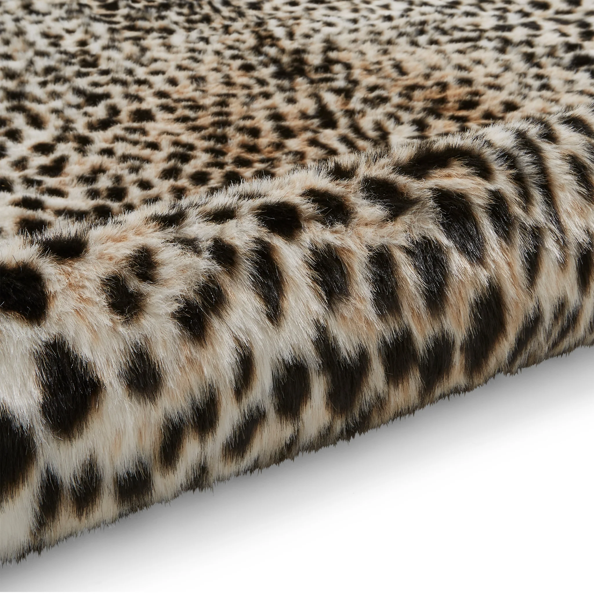 Faux Fur Cheetah Print Rug - Image 8