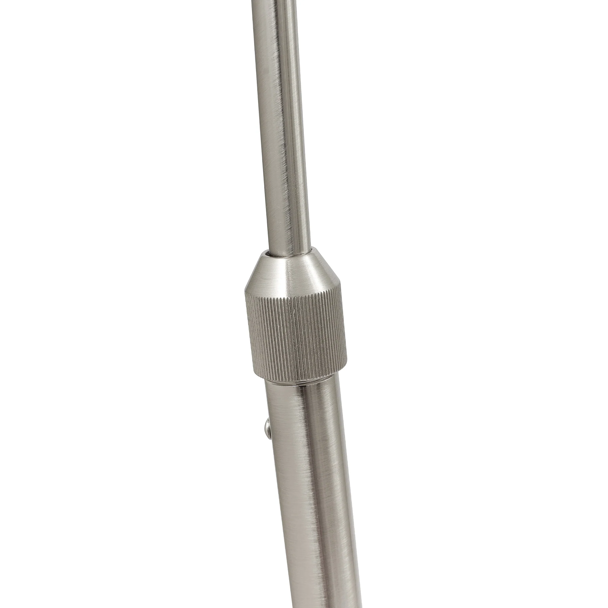 Feliciani Brushed Silver Metal and White Marble Floor Lamp - Image 5