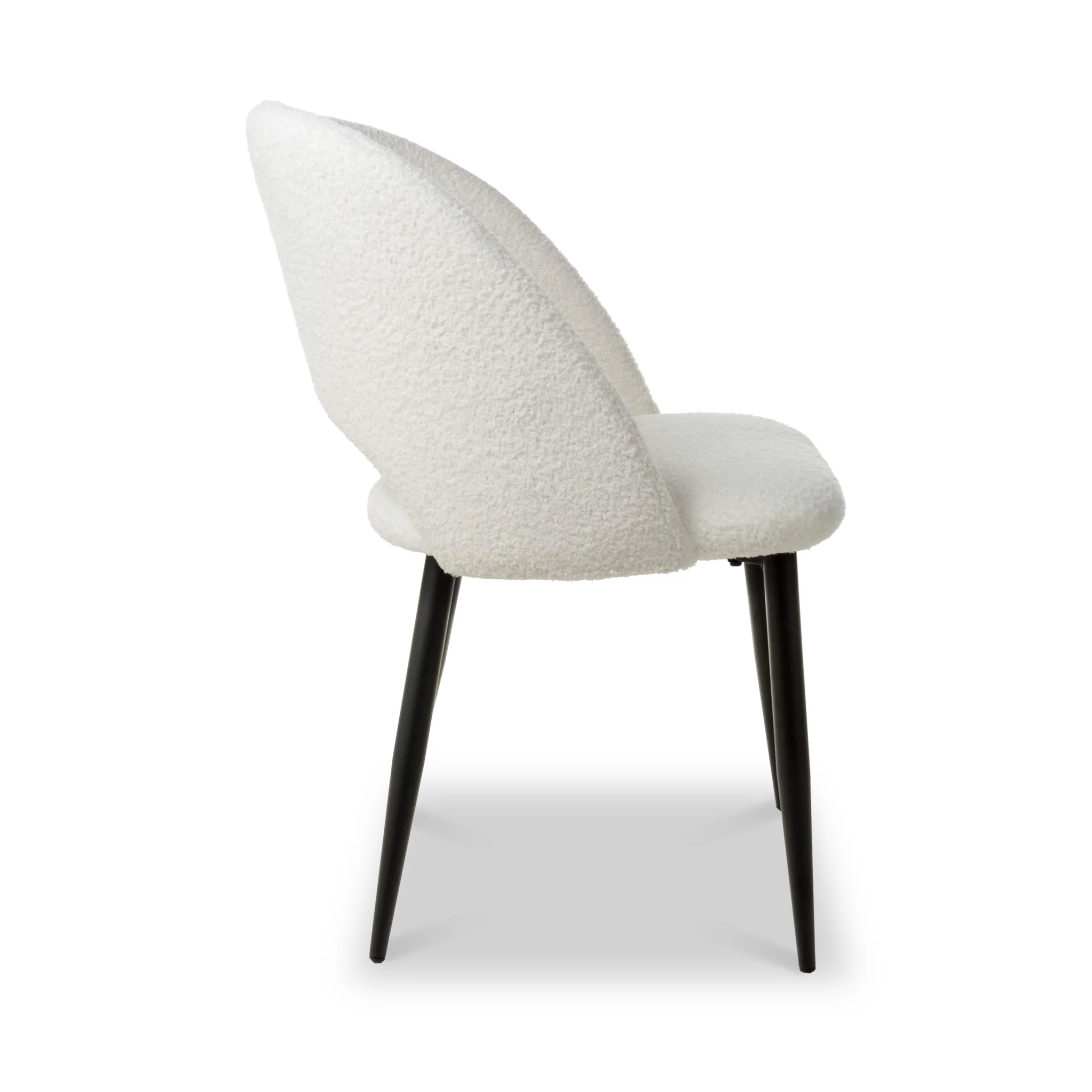 Fenan White Boucle Dining Chair - Image 7