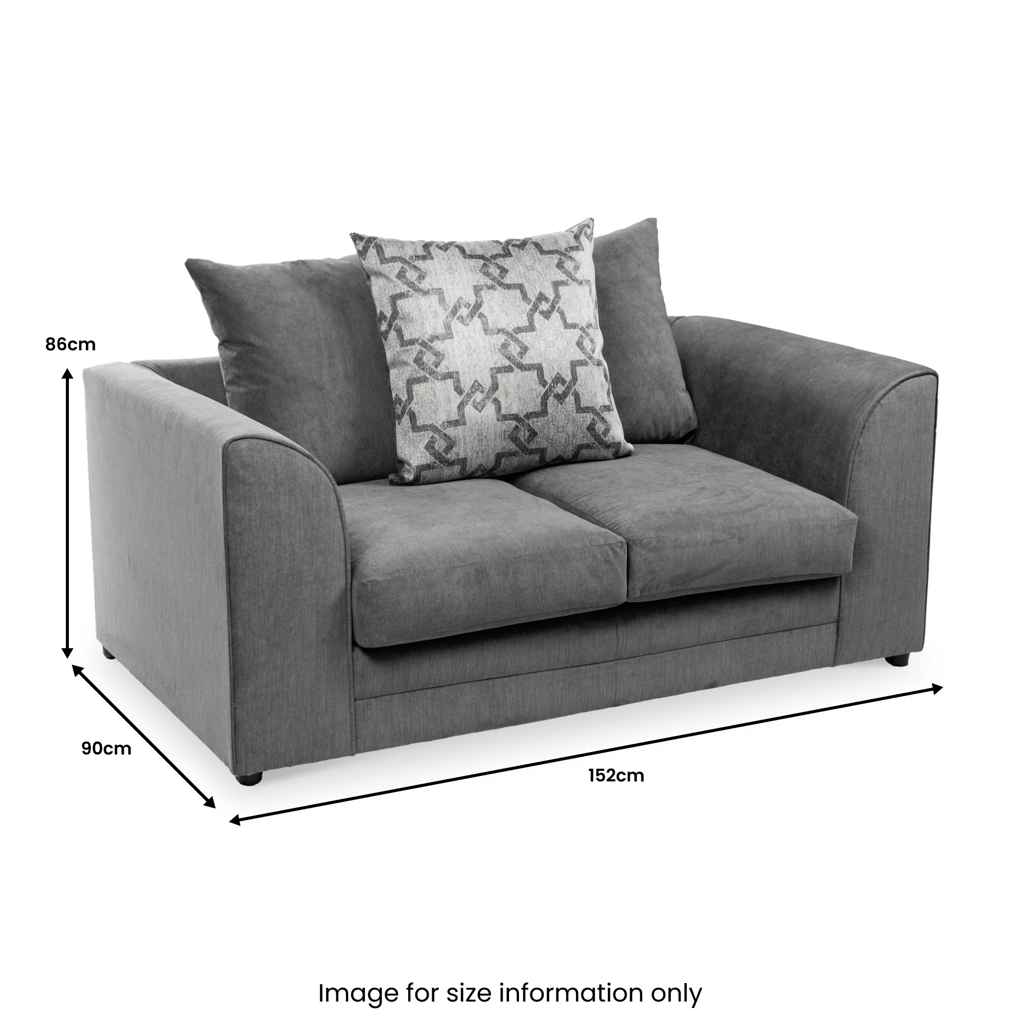Fernley Chenille 2 Seater Sofa - Image 23