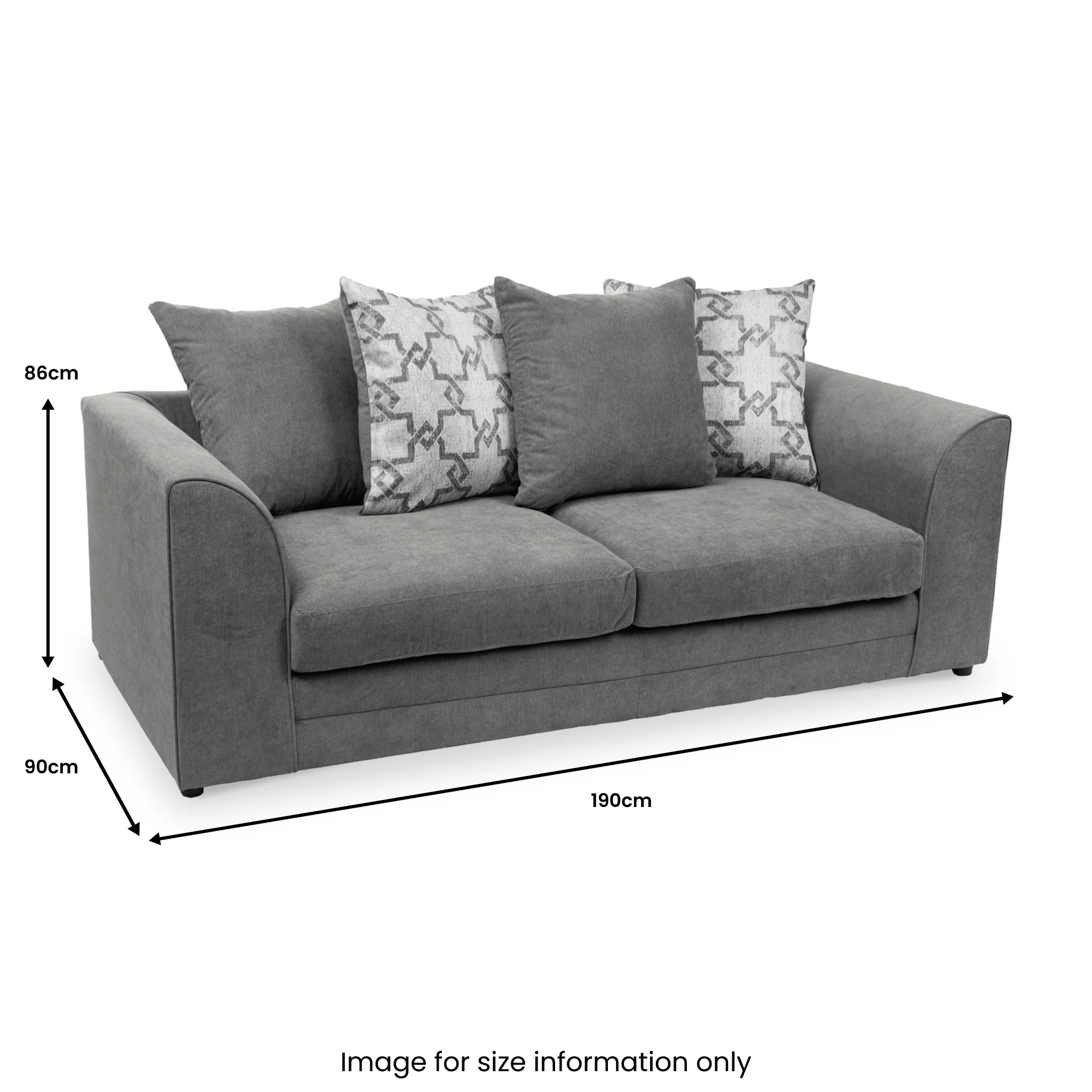 Fernley Chenille 3 Seater Sofa - Image 23