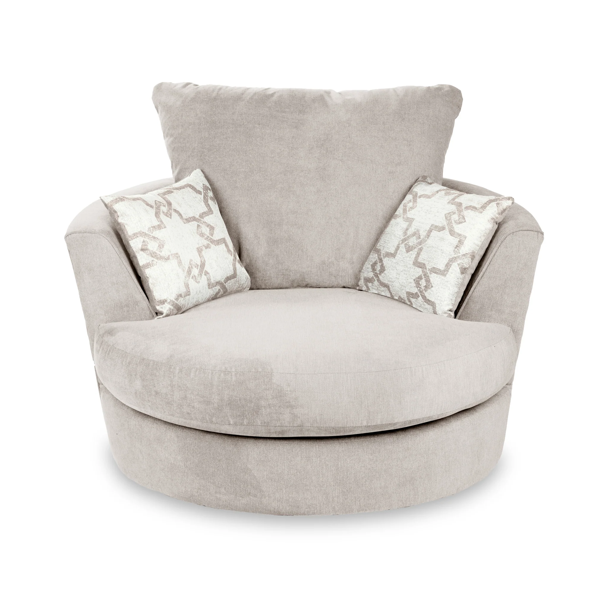 Fernley Chenille Swivel Armchair - Image 3
