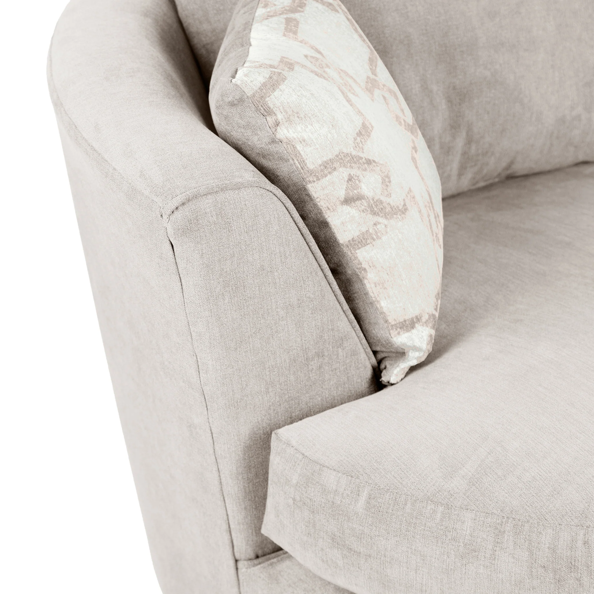 Fernley Chenille Swivel Armchair - Image 4